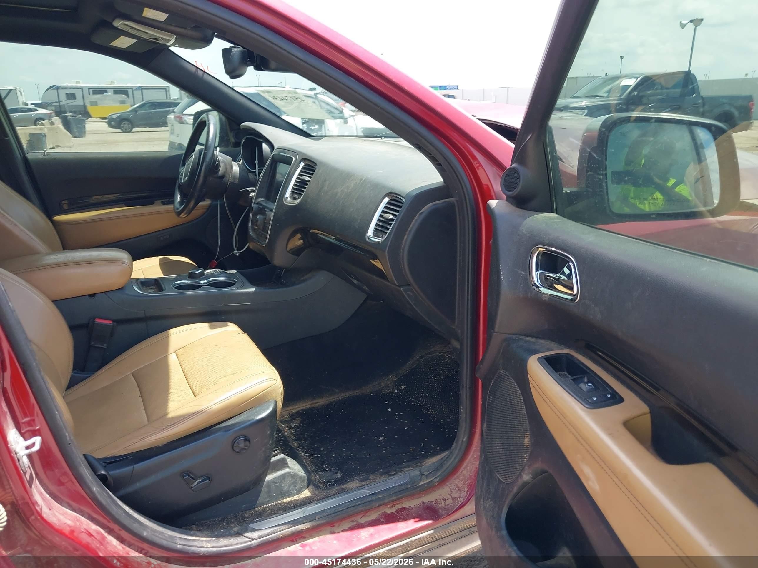 2014 Dodge Durango Citadel Red vin: 1C4RDHEG3EC381364