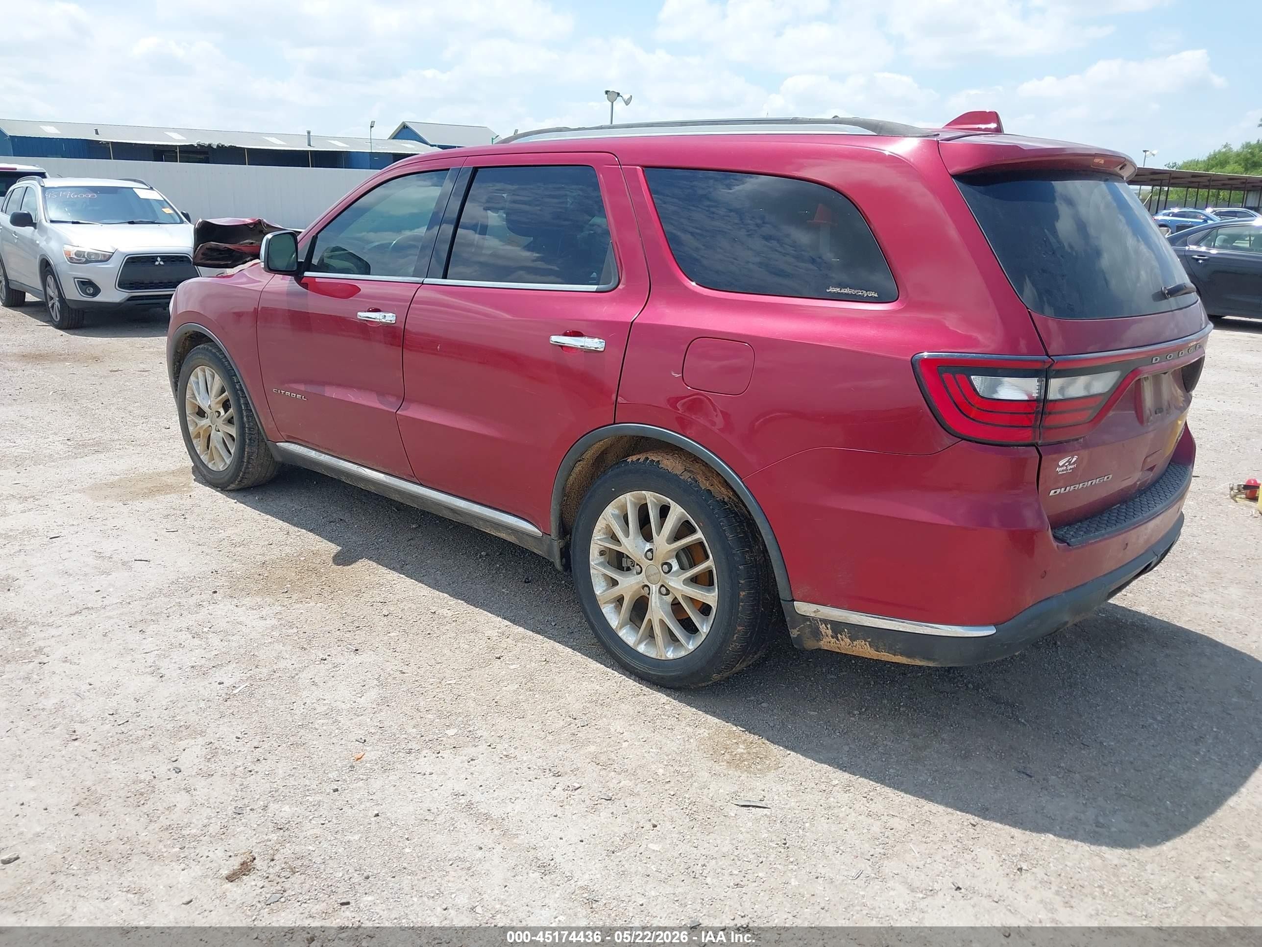 2014 Dodge Durango Citadel Red vin: 1C4RDHEG3EC381364