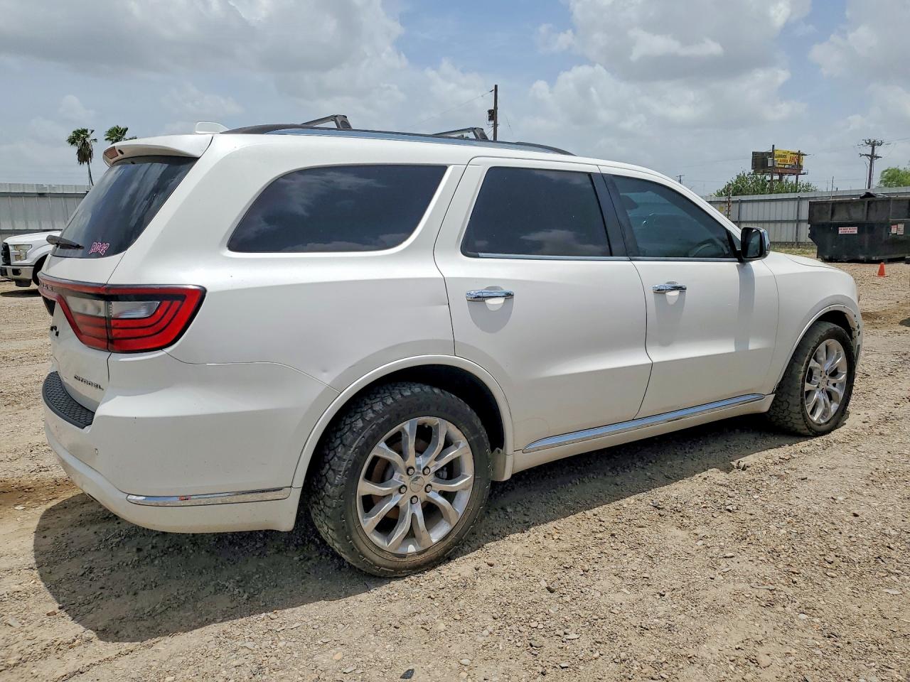 2017 Dodge Durango Citadel White vin: 1C4RDHEG3HC606161