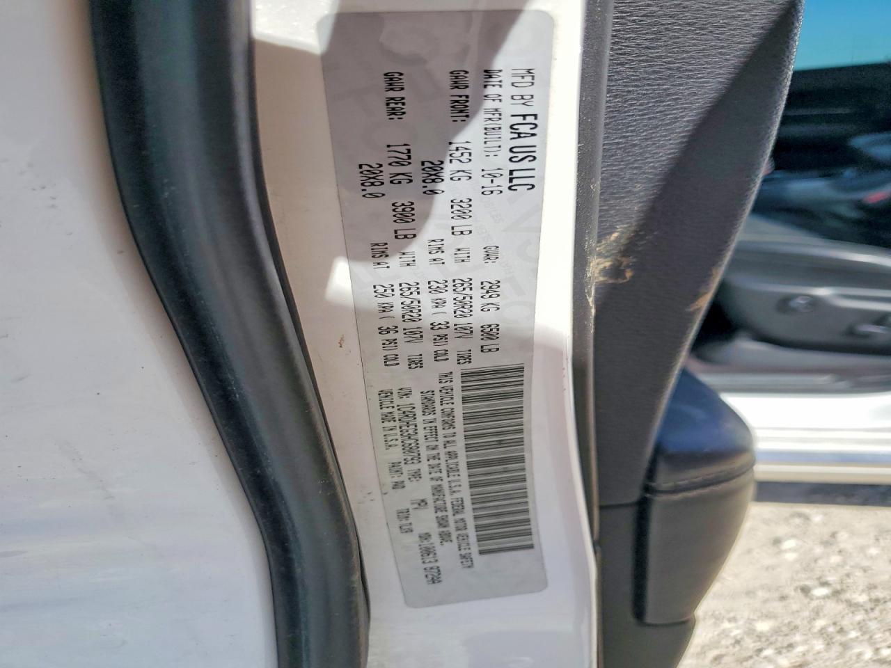 2017 Dodge Durango Citadel White vin: 1C4RDHEG3HC680793