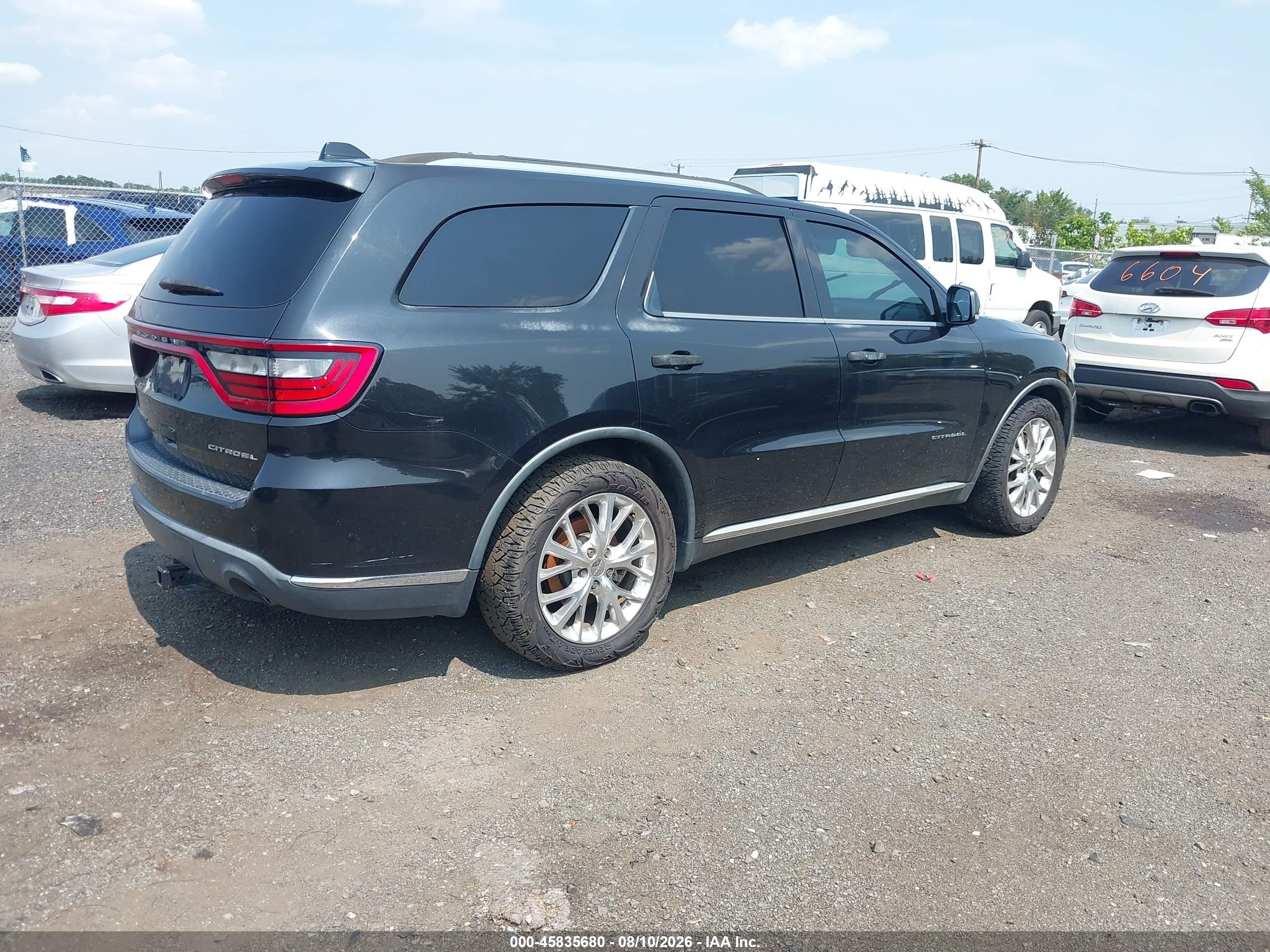 2014 Dodge Durango Citadel Black vin: 1C4RDHEG5EC344171