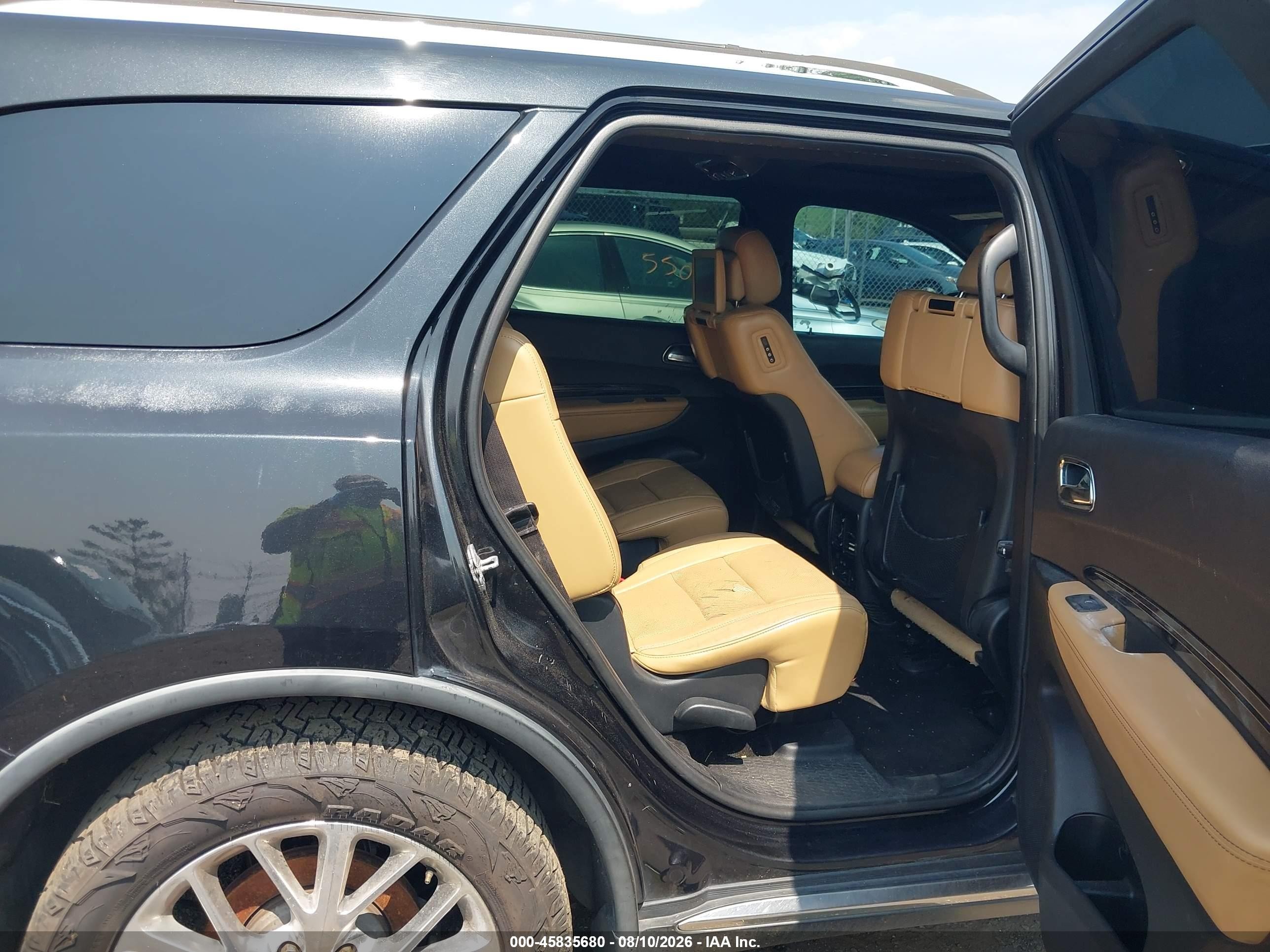2014 Dodge Durango Citadel Black vin: 1C4RDHEG5EC344171