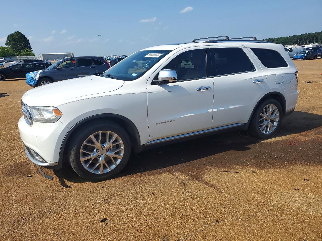 2014 Dodge Durango Citadel White vin: 1C4RDHEG7EC591014