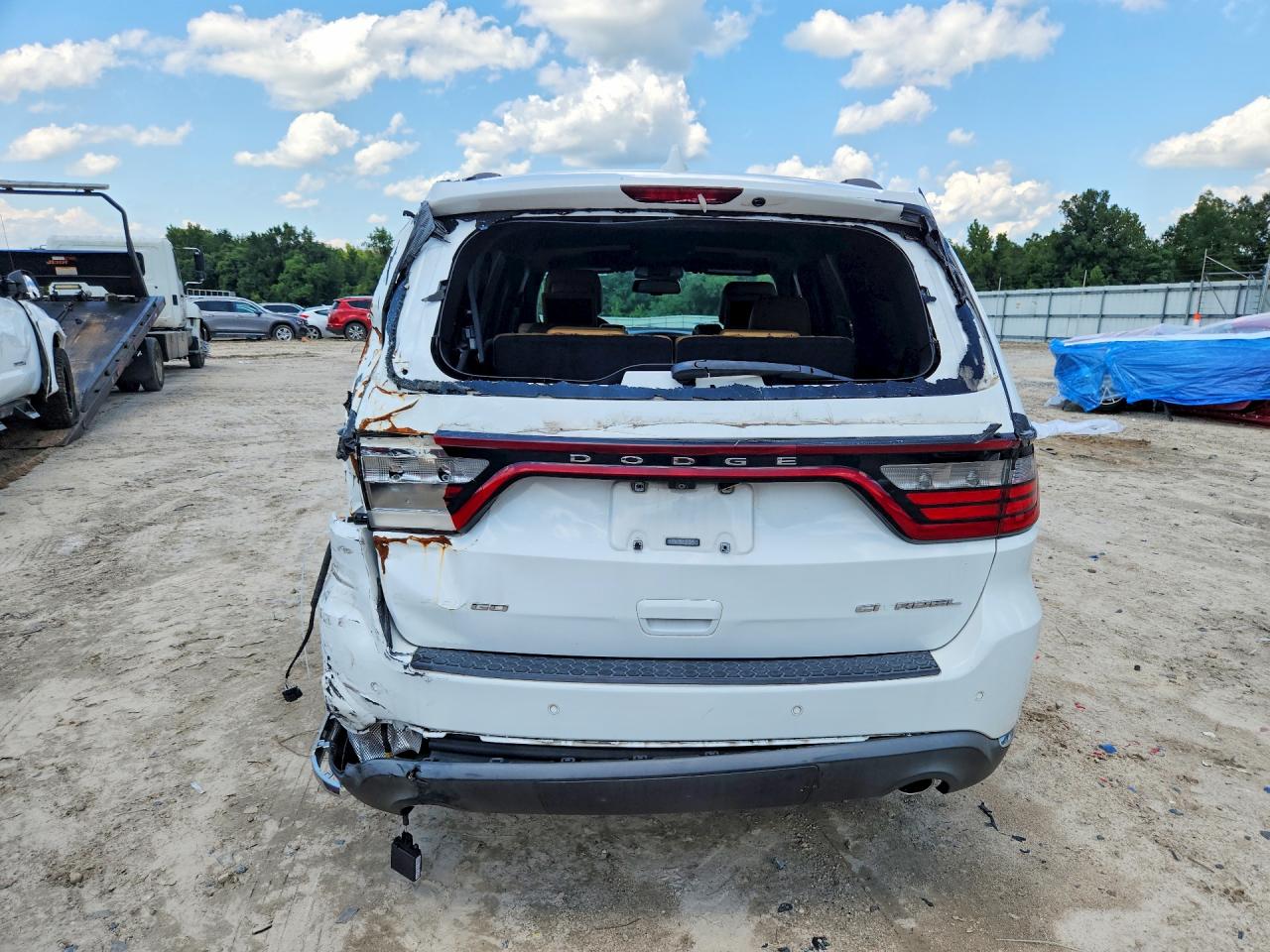 2015 Dodge Durango Citadel White vin: 1C4RDHEG7FC119834