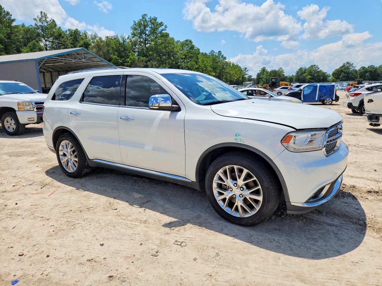 2015 Dodge Durango Citadel White vin: 1C4RDHEG7FC119834