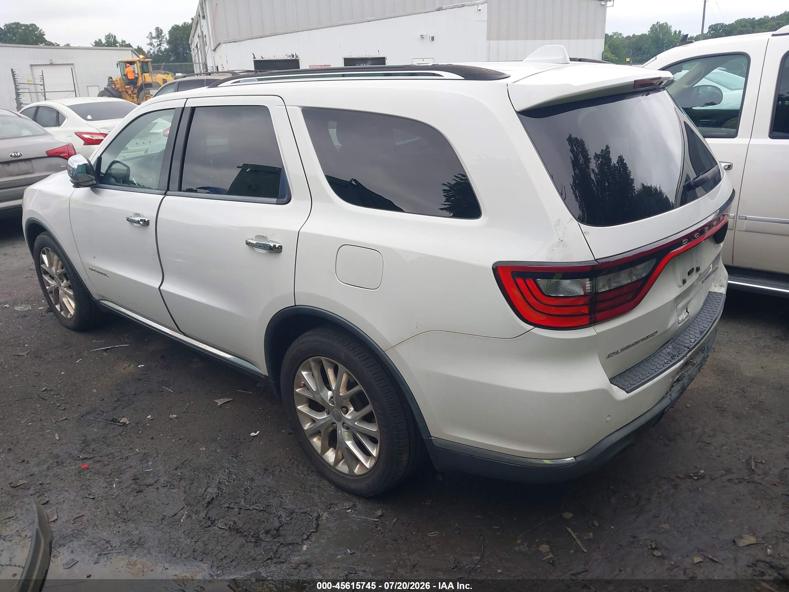 2015 Dodge Durango Citadel White vin: 1C4RDHEG7FC931232
