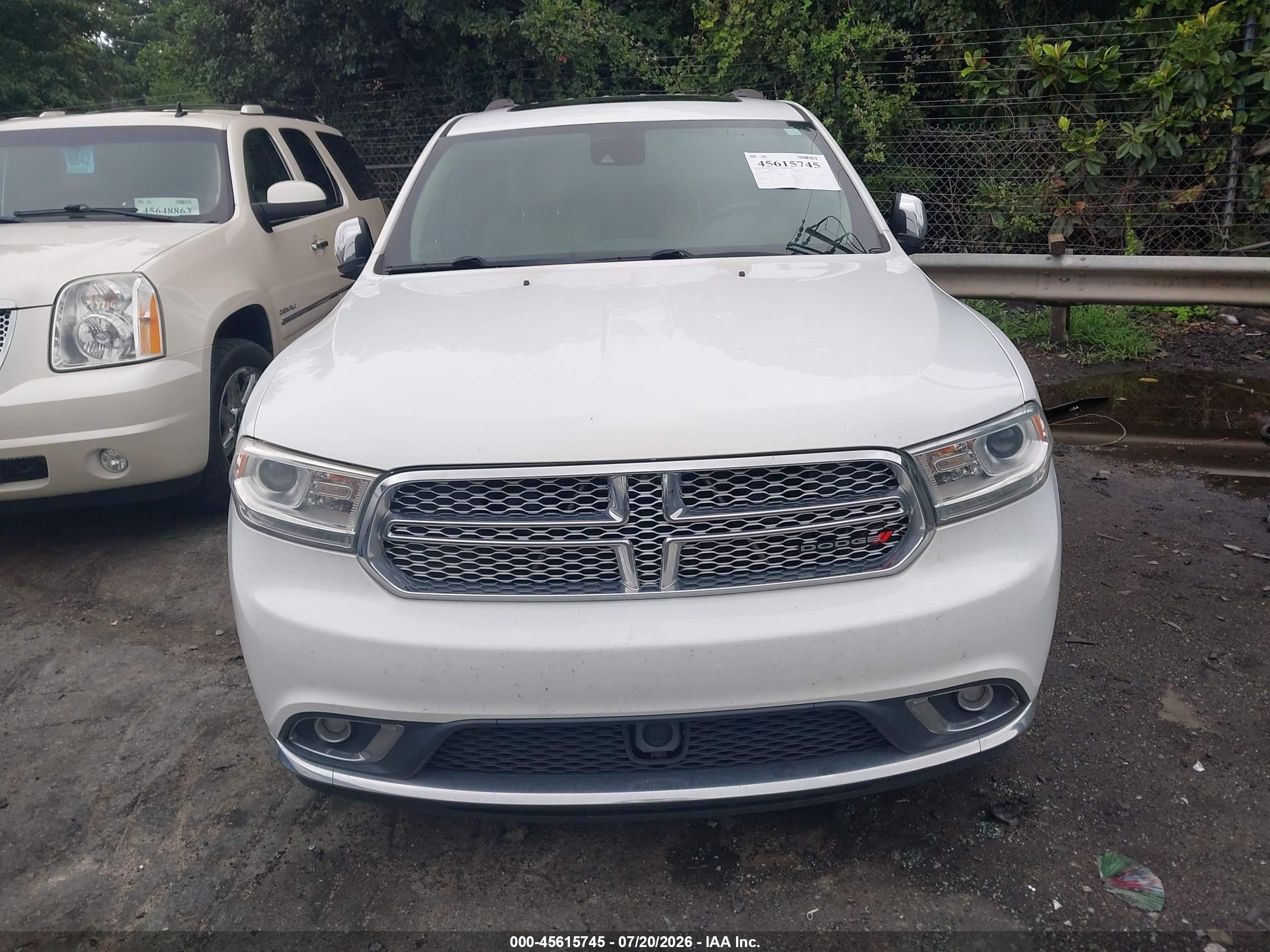 2015 Dodge Durango Citadel White vin: 1C4RDHEG7FC931232