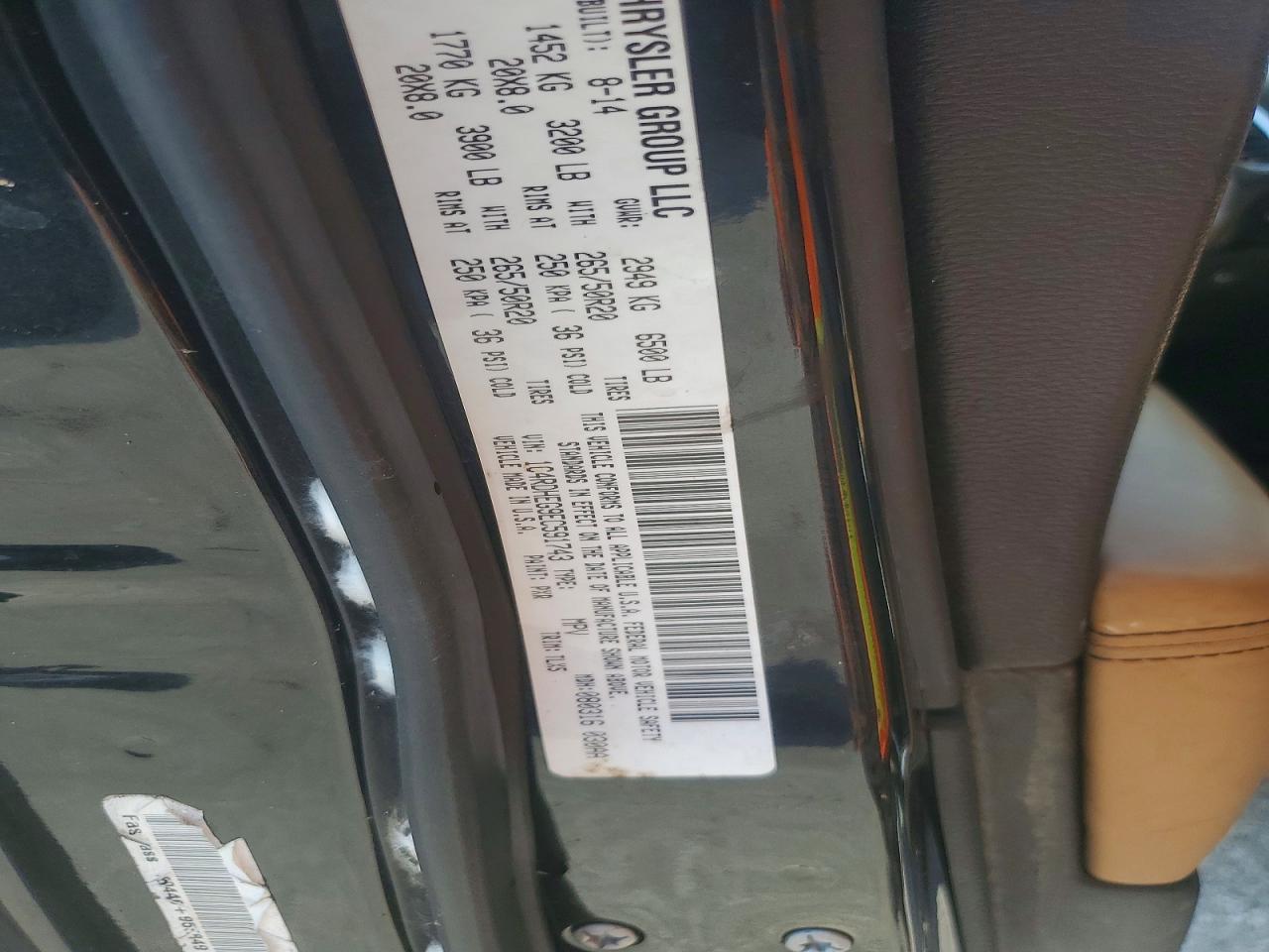 2014 Dodge Durango Citadel Black vin: 1C4RDHEG9EC591743