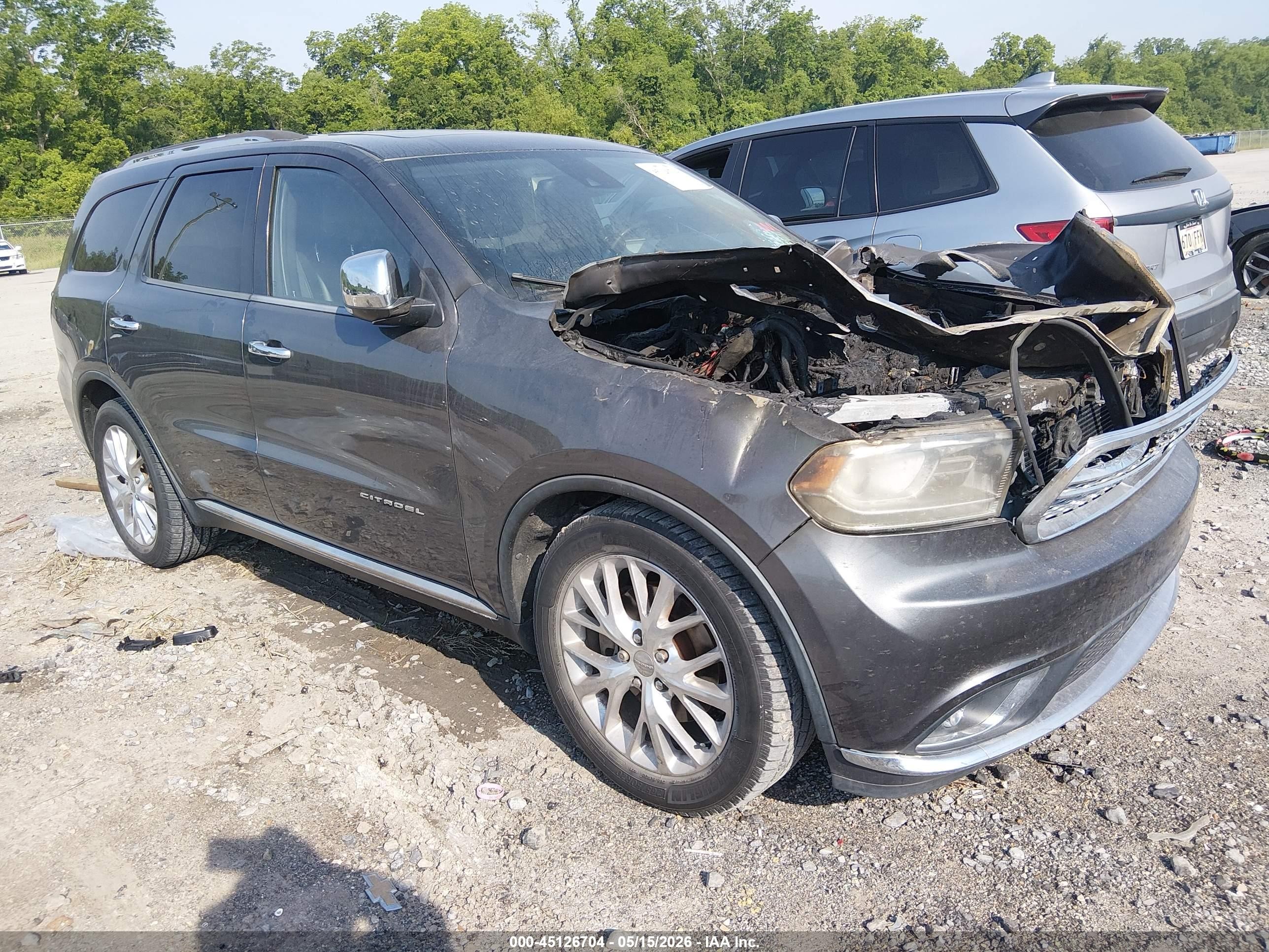 2014 Dodge Durango Citadel Gray vin: 1C4RDHEGXEC381300