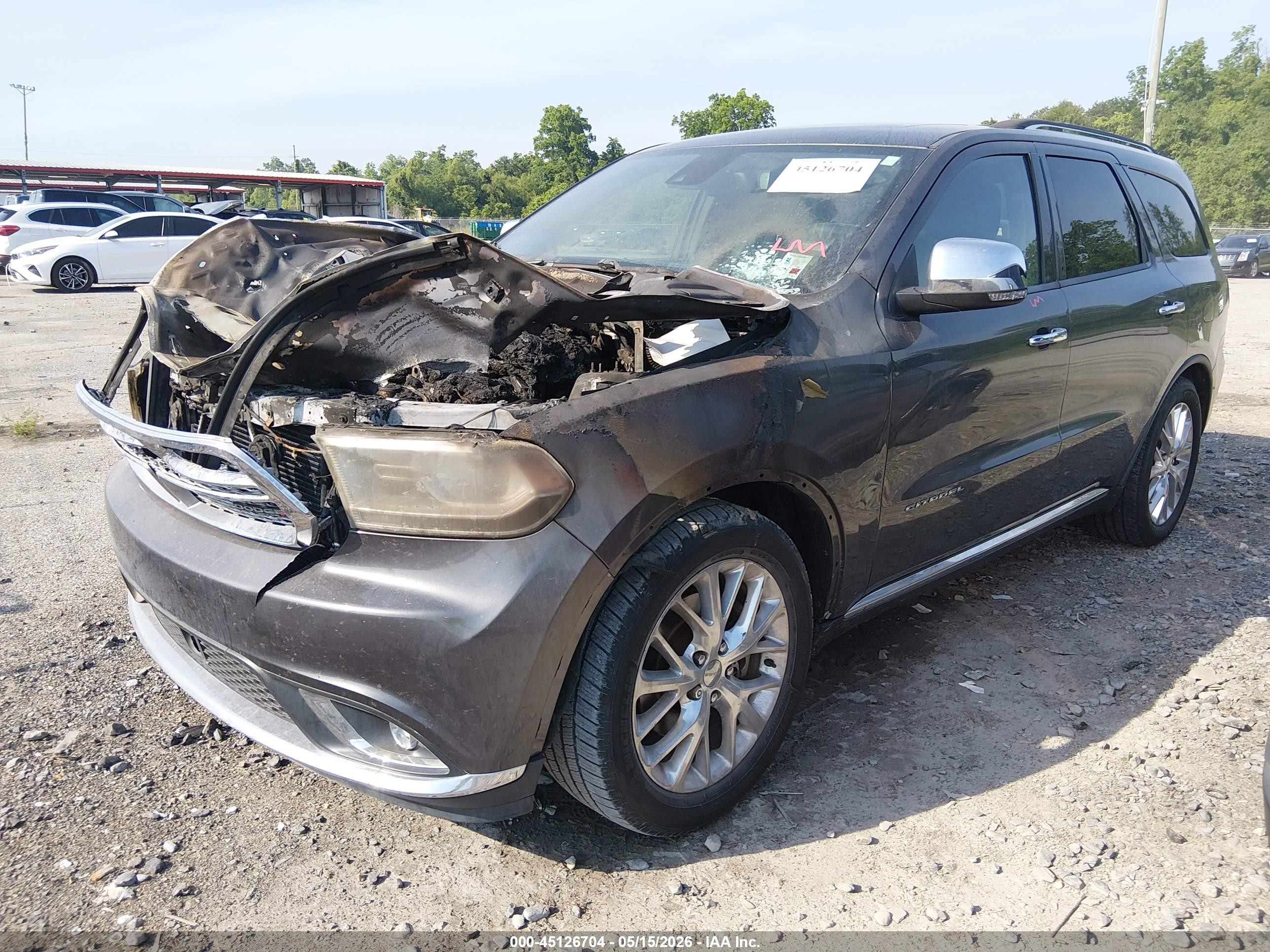 2014 Dodge Durango Citadel Gray vin: 1C4RDHEGXEC381300