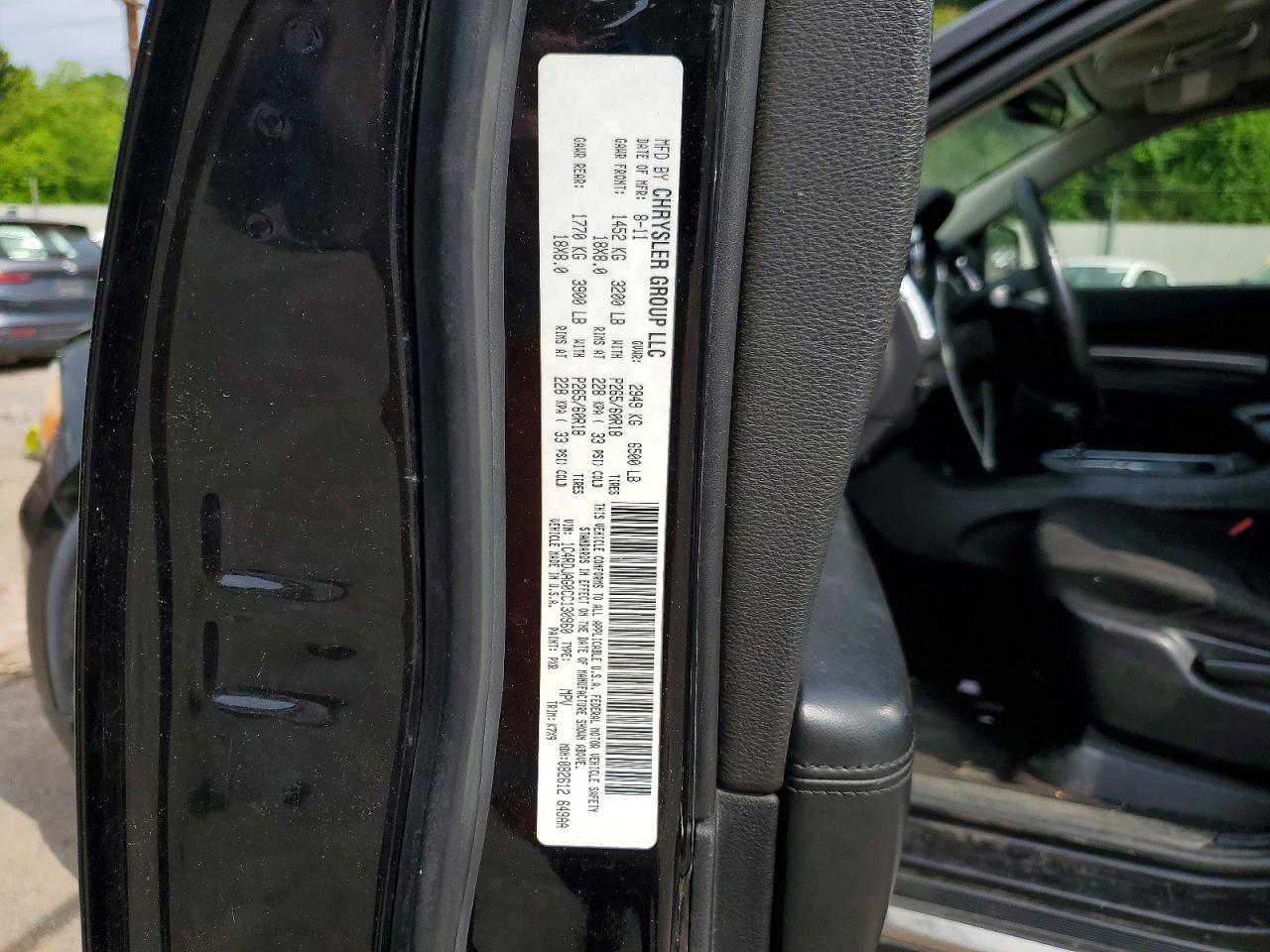 2012 Dodge Durango Sxt Black vin: 1C4RDJAG0CC130960