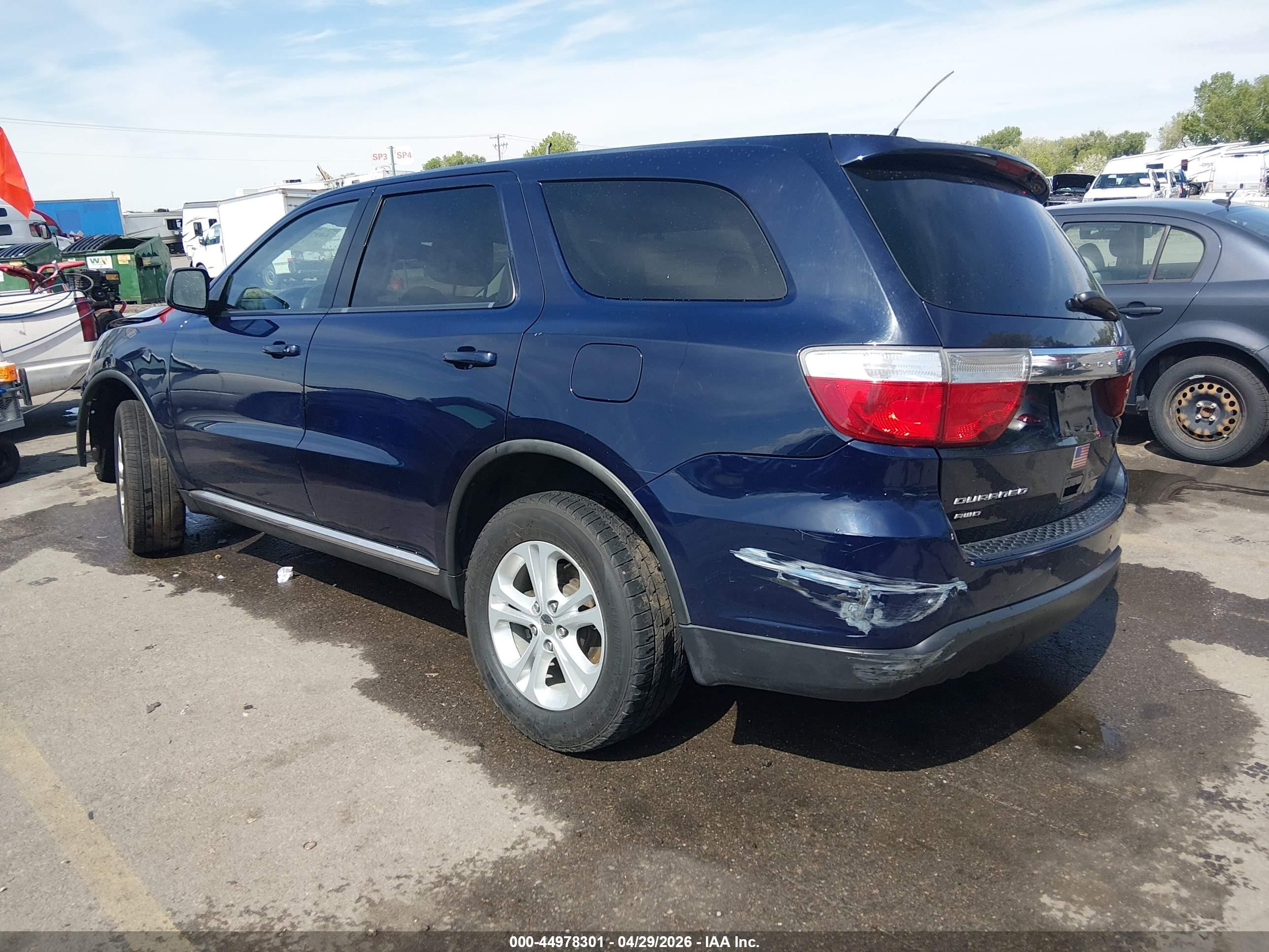 2012 Dodge Durango Sxt Blue vin: 1C4RDJAG0CC212834