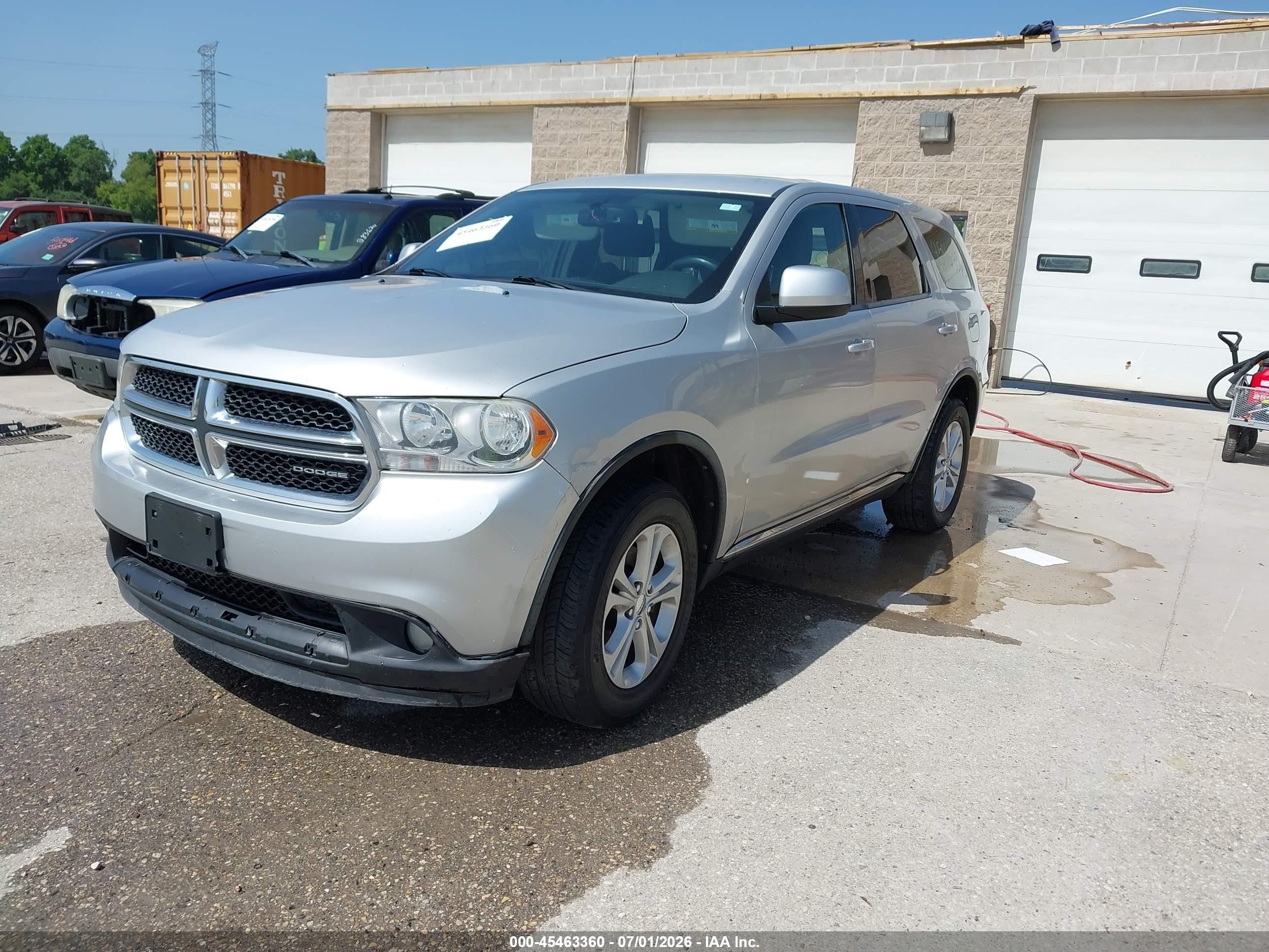 2012 Dodge Durango Sxt Silver vin: 1C4RDJAG0CC213126
