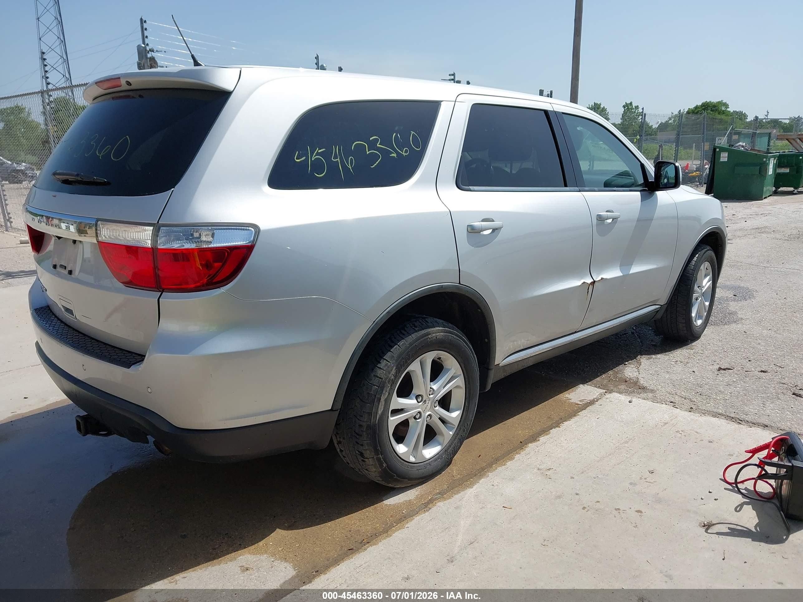 2012 Dodge Durango Sxt Silver vin: 1C4RDJAG0CC213126