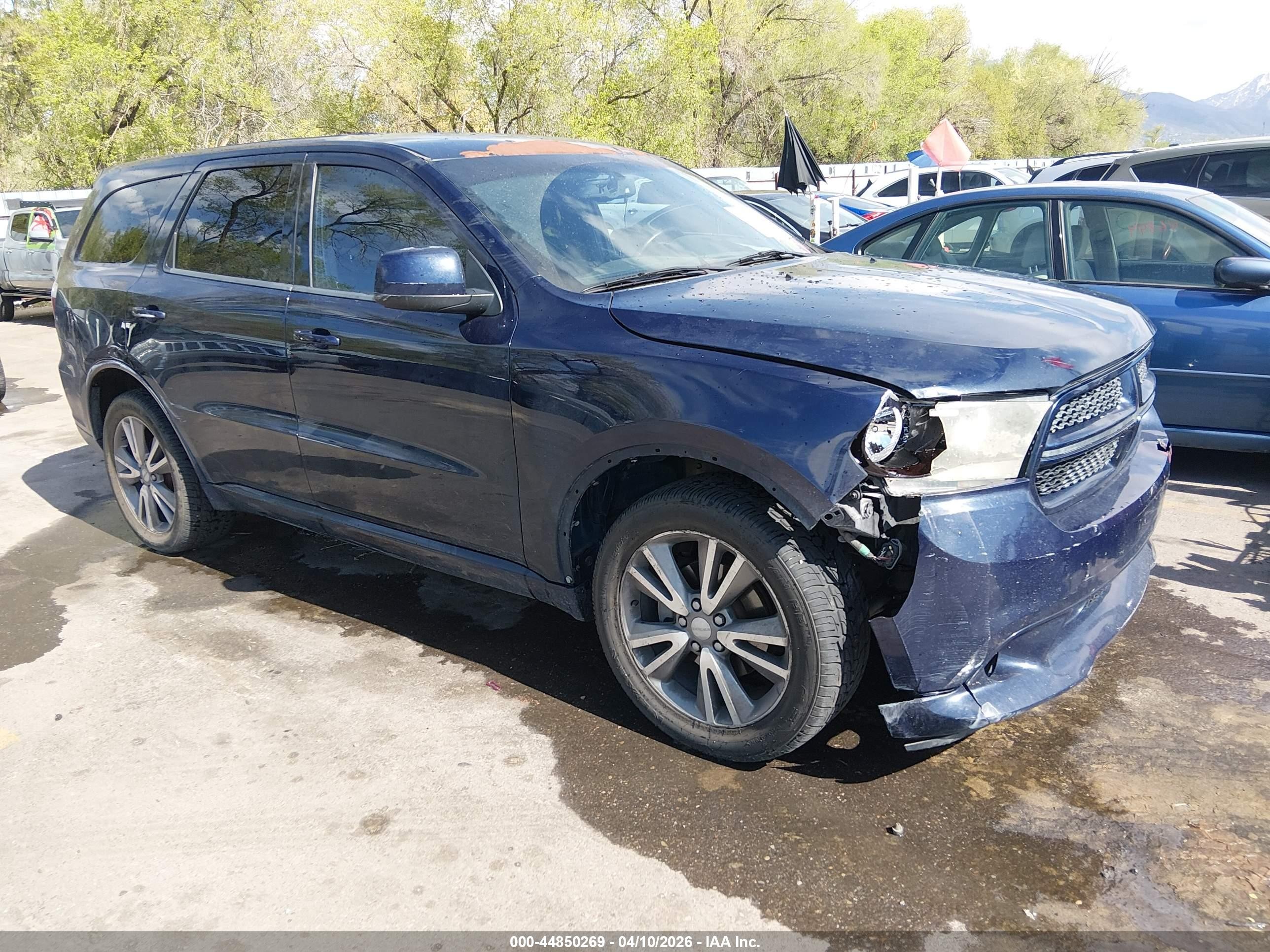 2013 Dodge Durango Sxt Blue vin: 1C4RDJAG0DC629033