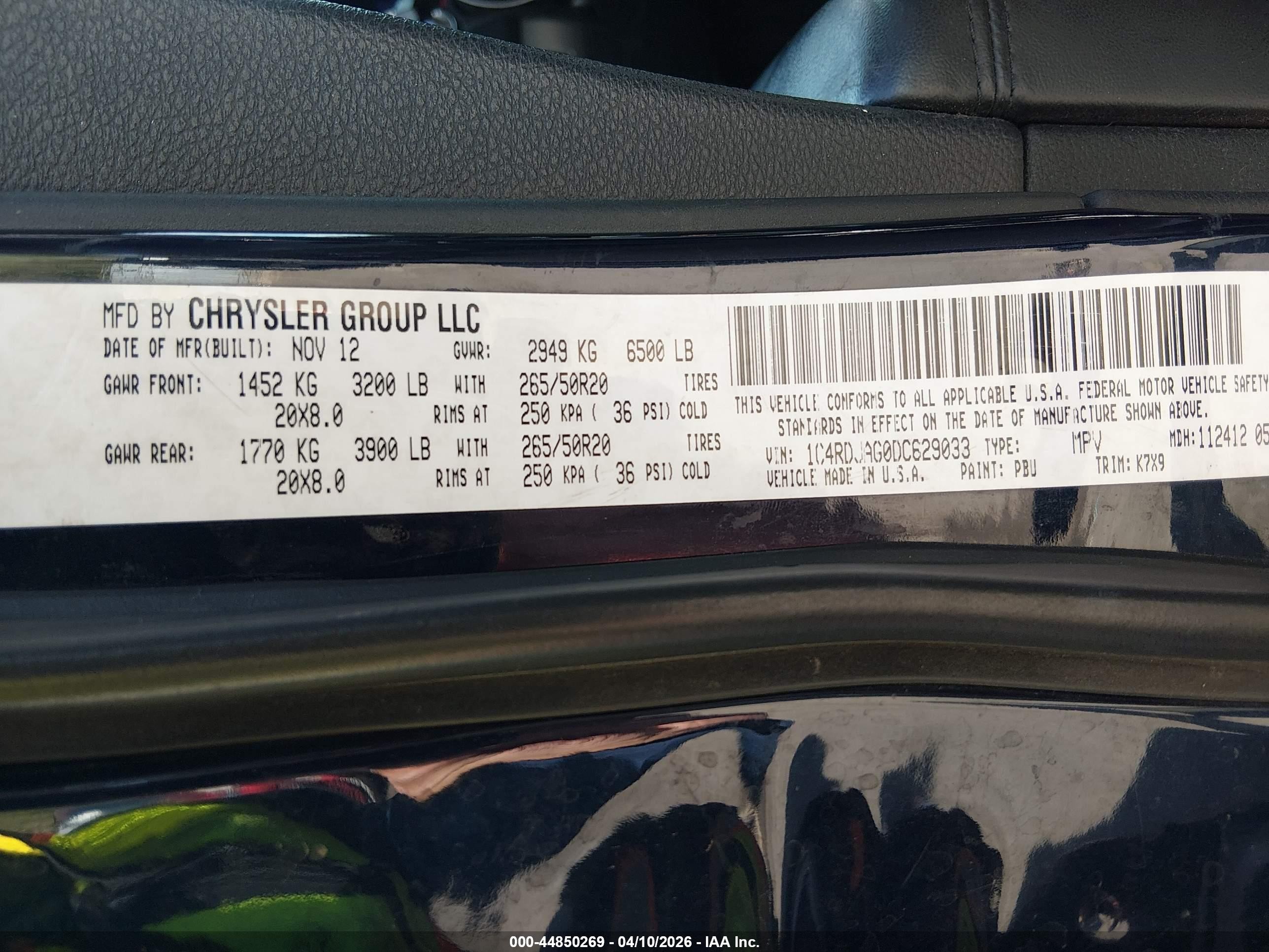 2013 Dodge Durango Sxt Blue vin: 1C4RDJAG0DC629033