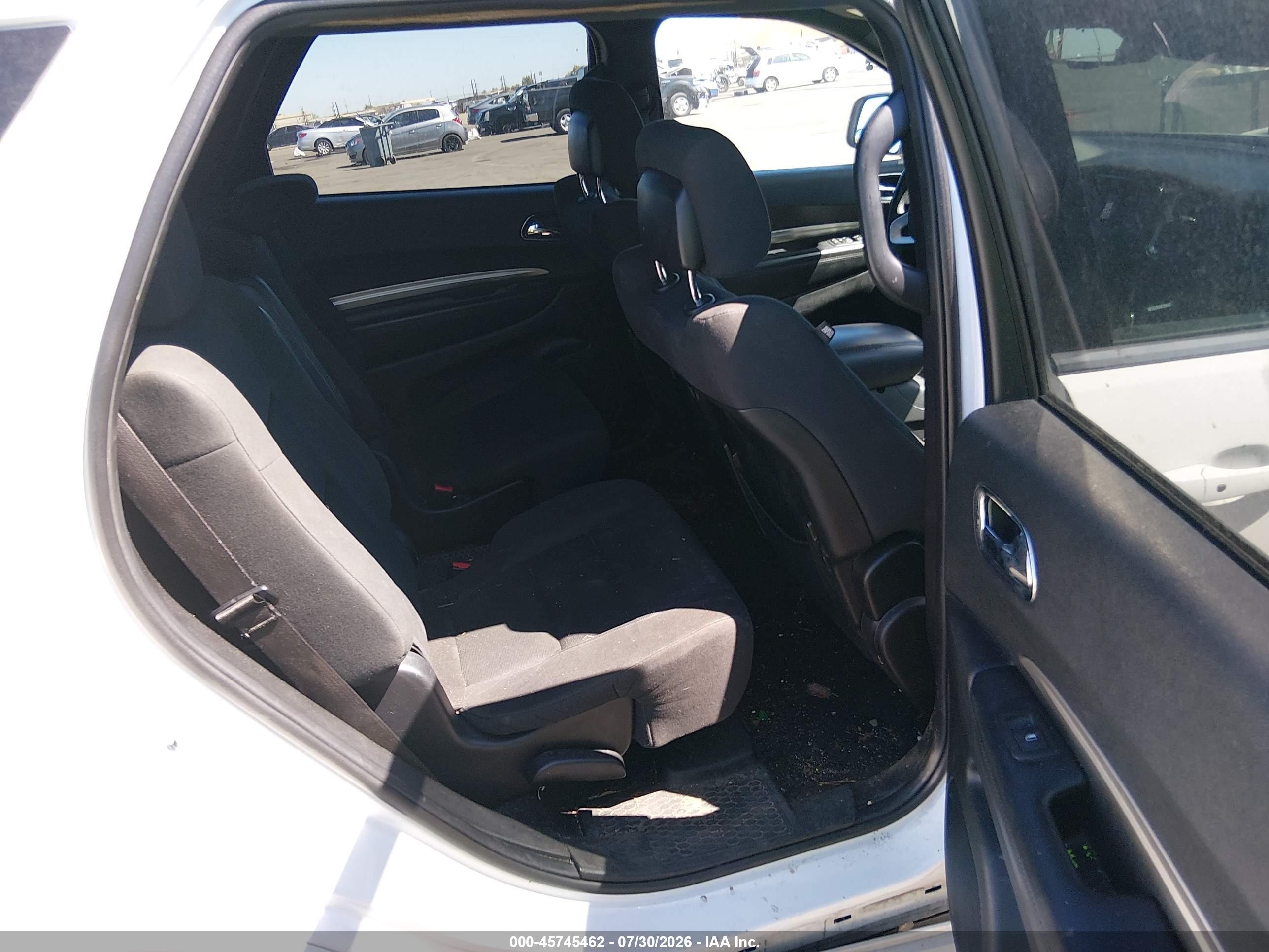 2014 Dodge Durango Sxt White vin: 1C4RDJAG0EC394408