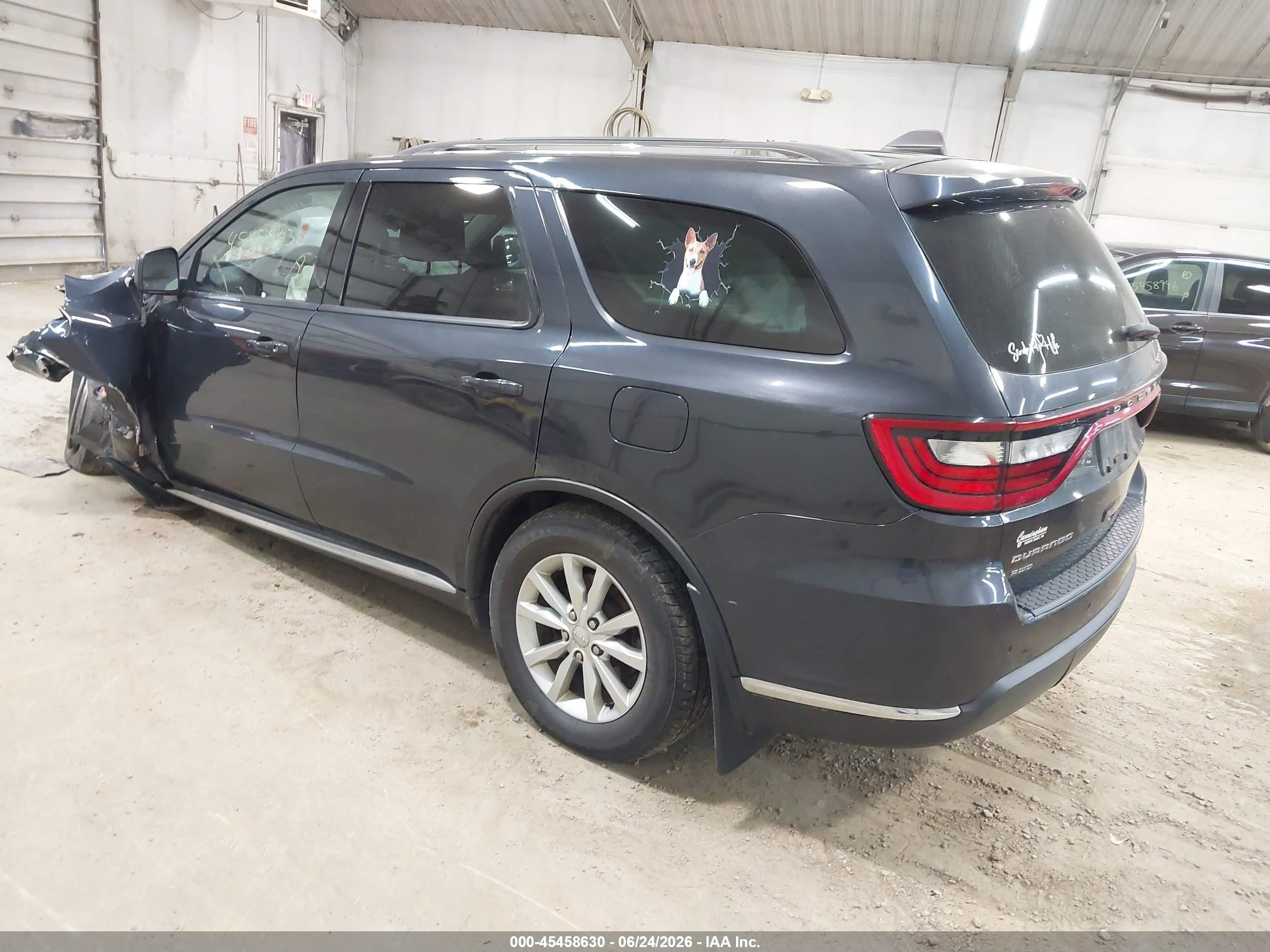 2014 Dodge Durango Sxt Black vin: 1C4RDJAG0EC595144