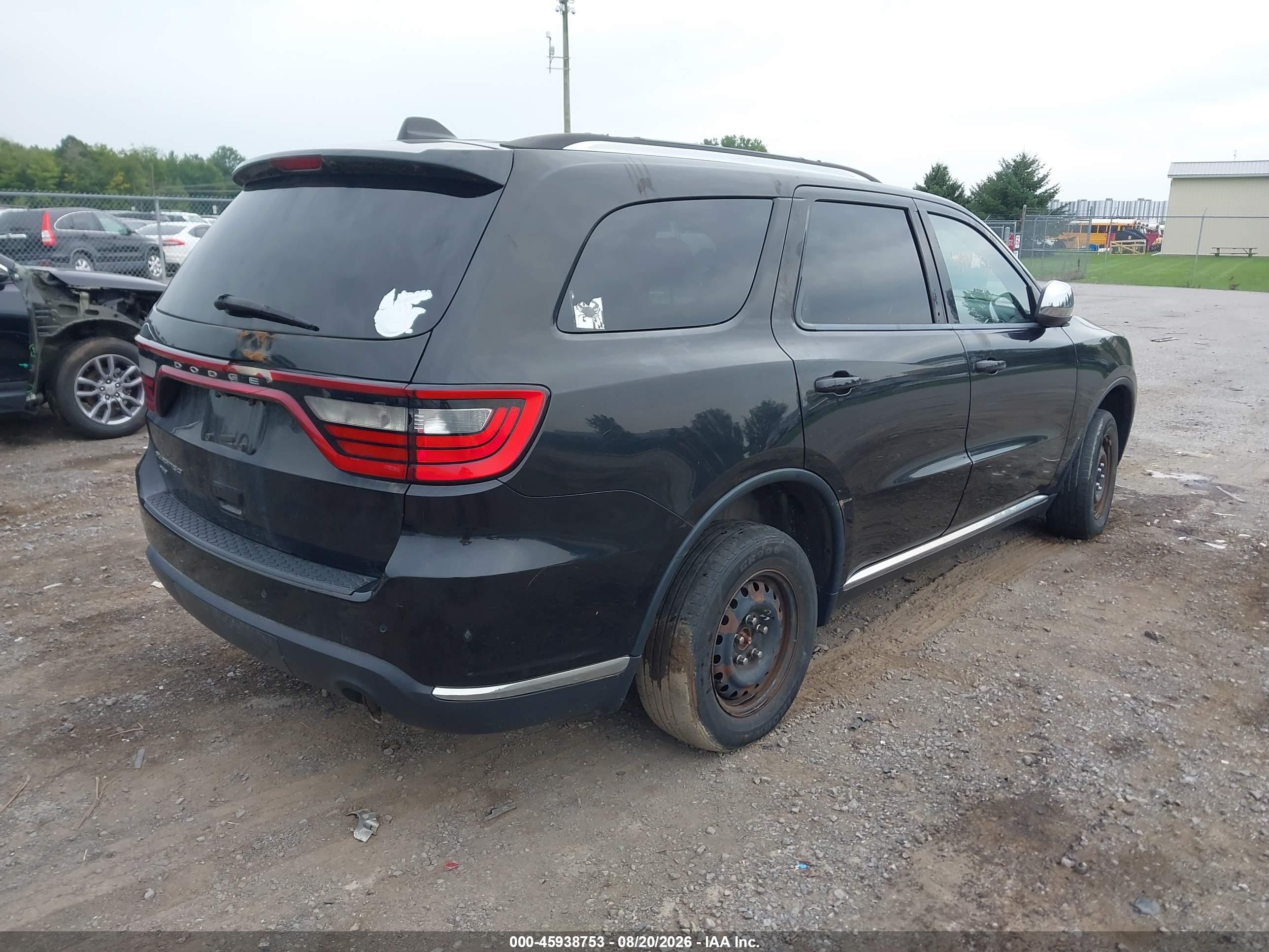 2014 Dodge Durango Sxt Черный vin: 1C4RDJAG0EC598075