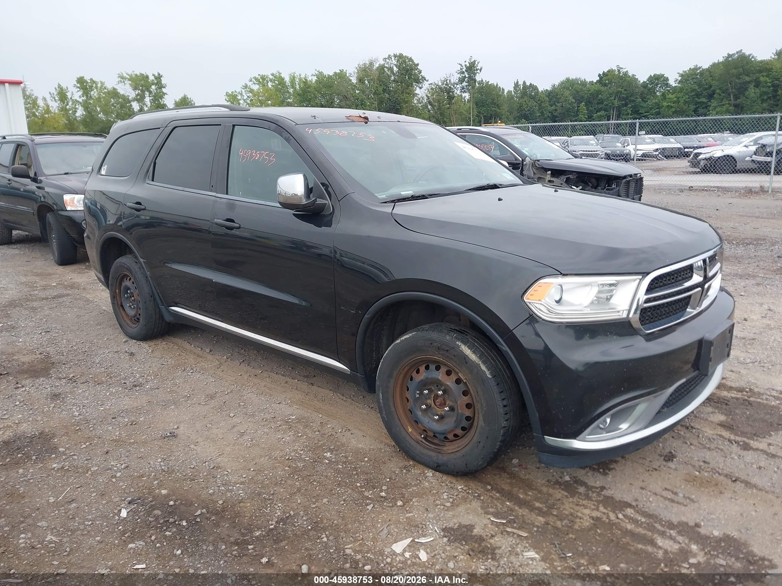 2014 Dodge Durango Sxt Черный vin: 1C4RDJAG0EC598075