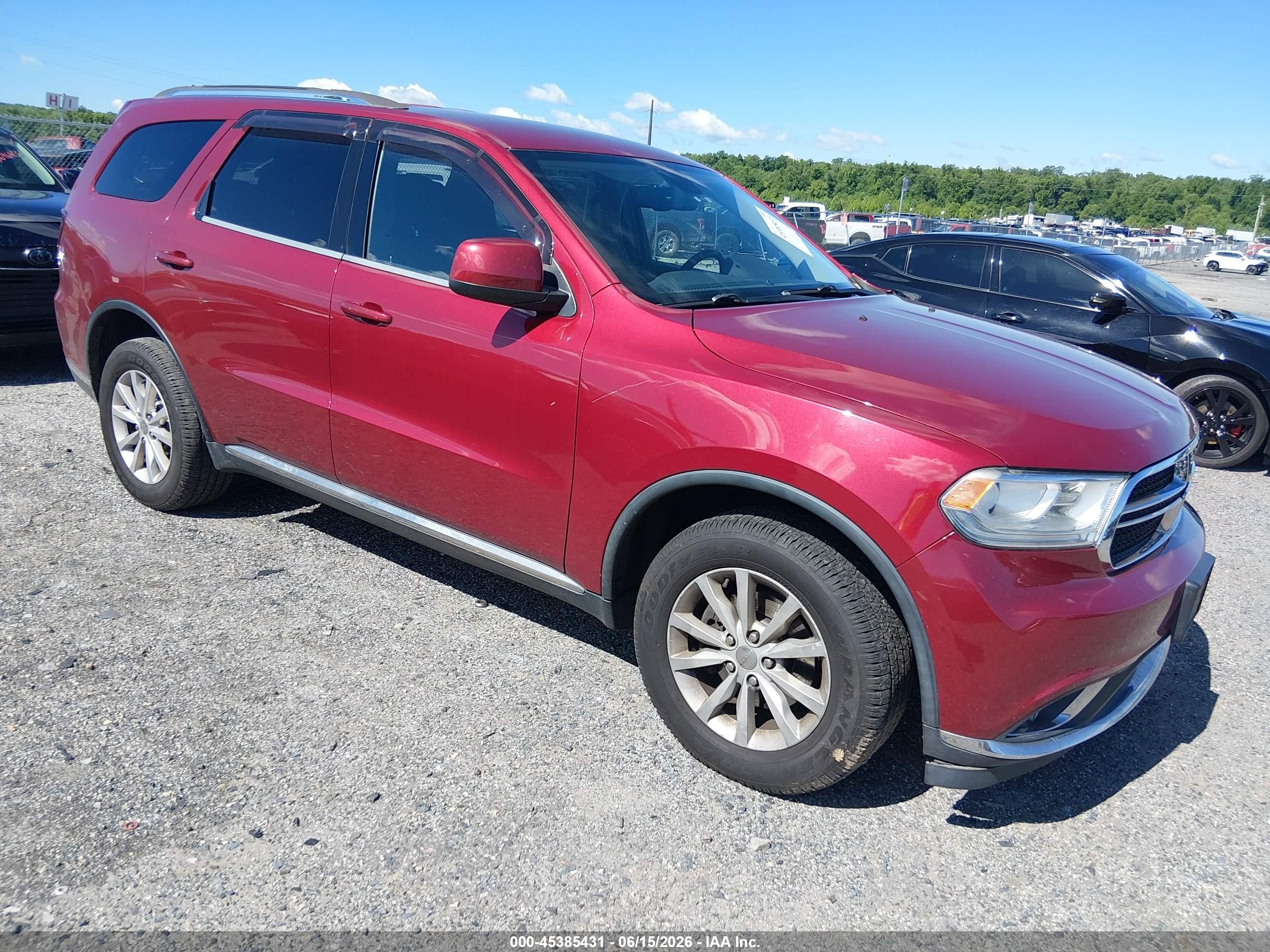 2014 Dodge Durango Sxt Red vin: 1C4RDJAG0EC971213