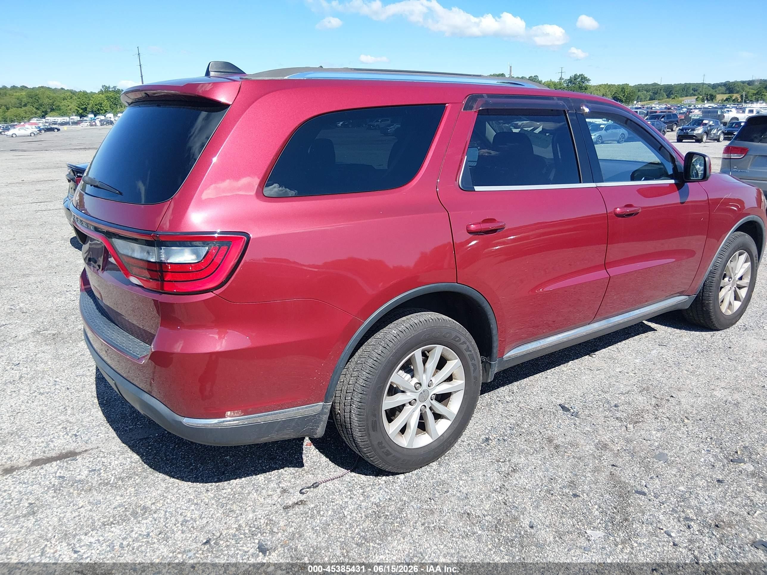 2014 Dodge Durango Sxt Red vin: 1C4RDJAG0EC971213