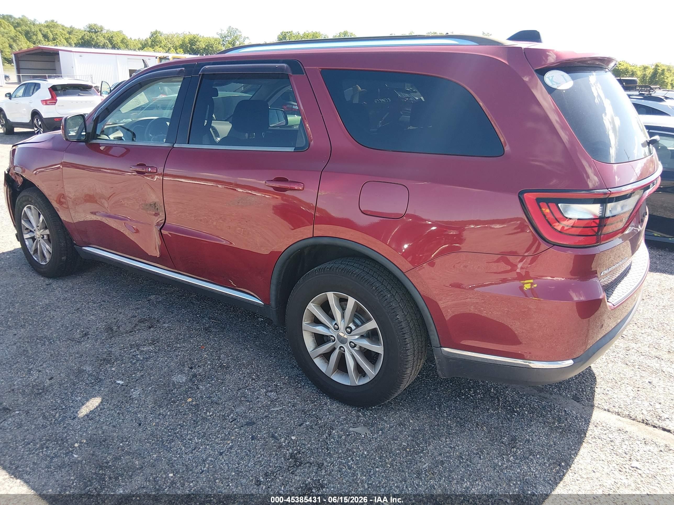 2014 Dodge Durango Sxt Red vin: 1C4RDJAG0EC971213