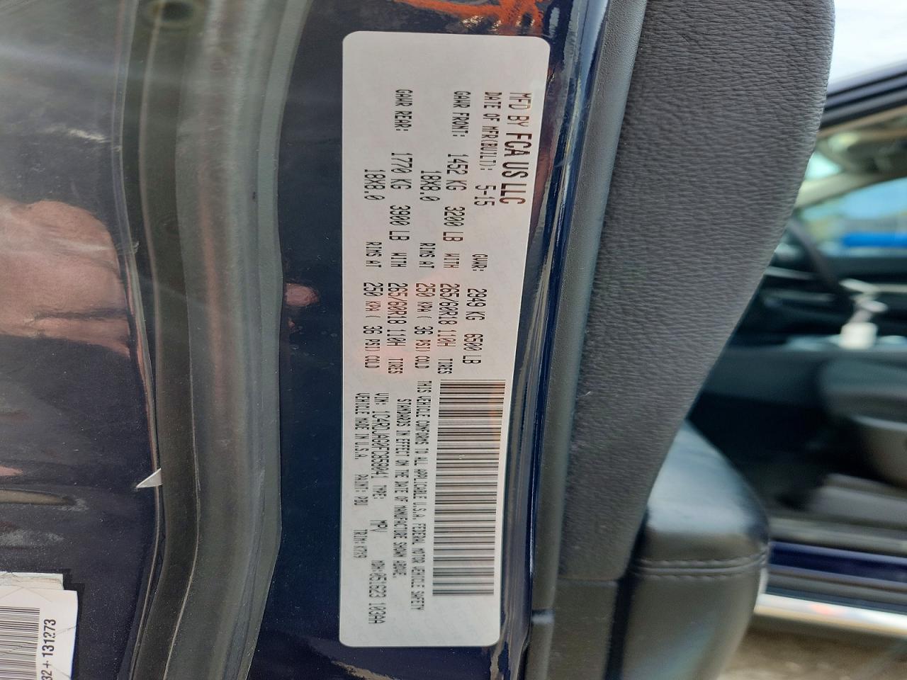 2015 Dodge Durango Sxt Blue vin: 1C4RDJAG0FC858041