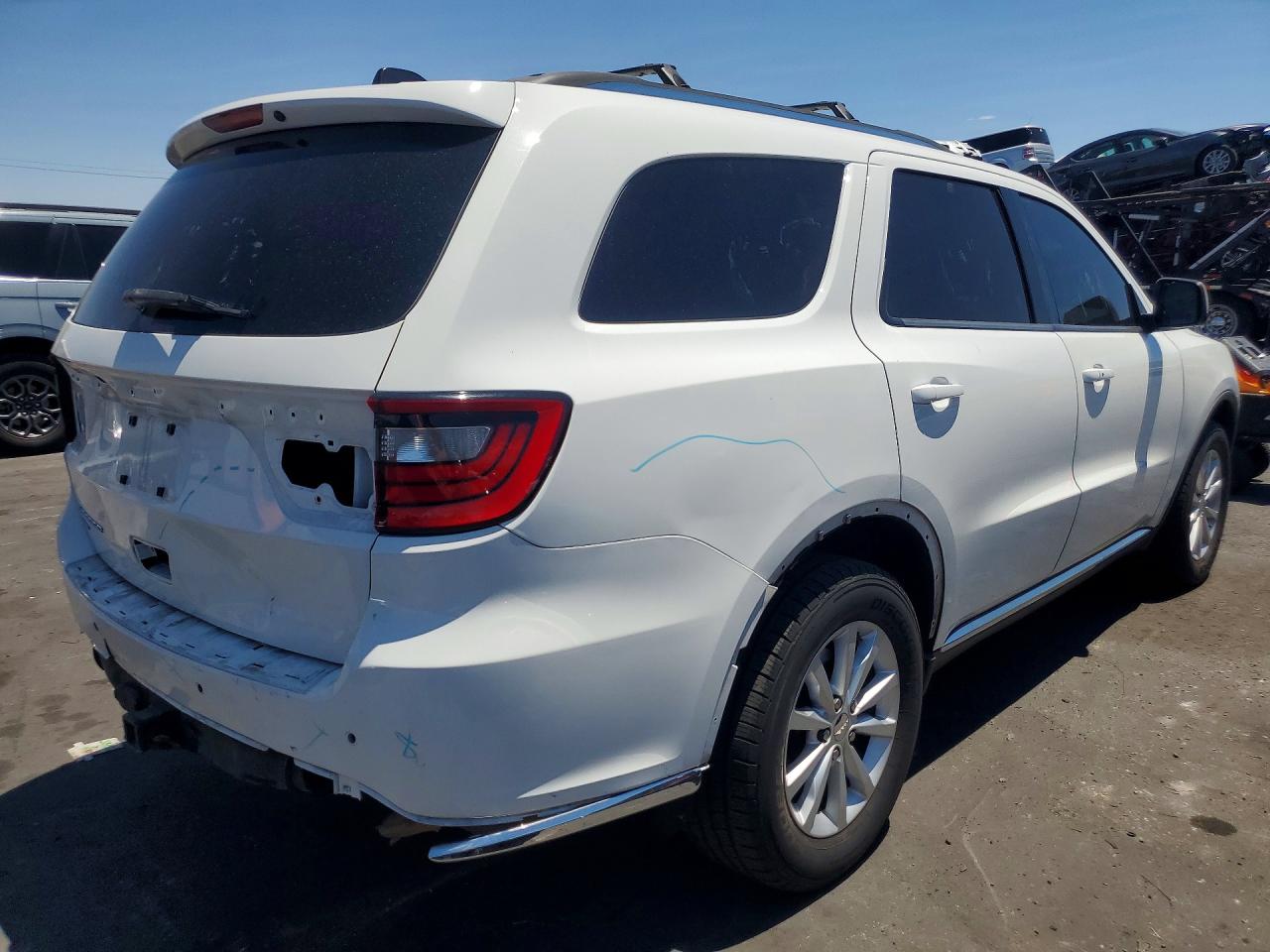 2015 Dodge Durango Sxt Белый vin: 1C4RDJAG0FC874370