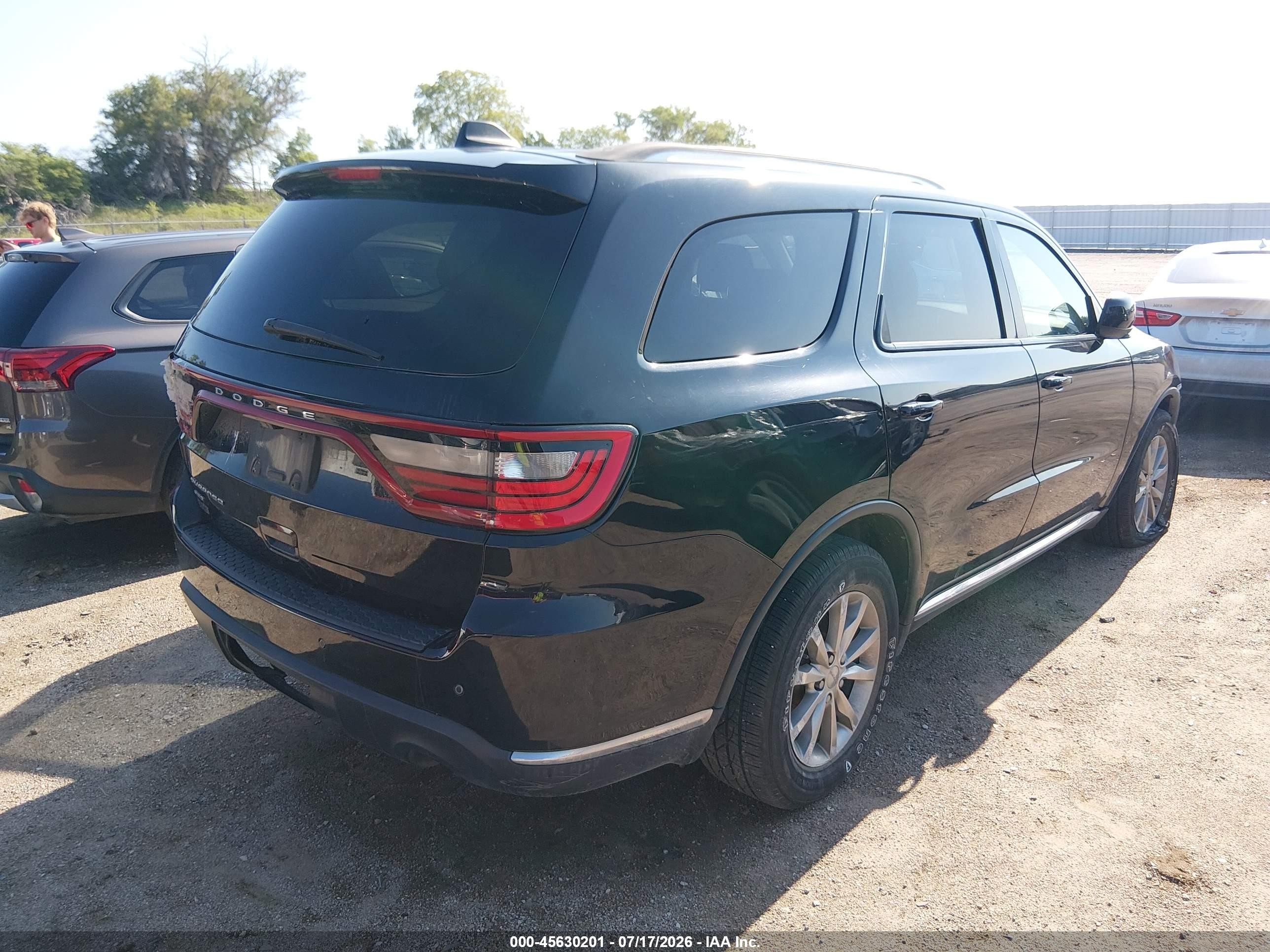 2017 Dodge Durango Sxt Awd Black vin: 1C4RDJAG0HC945246