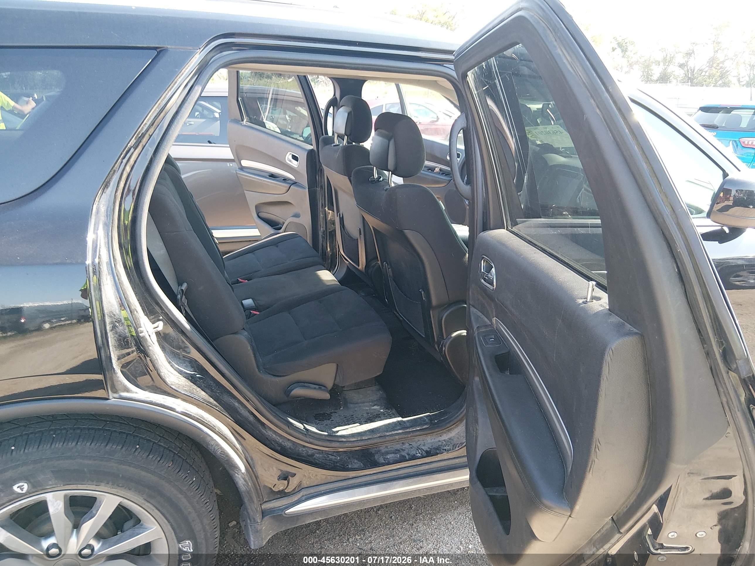 2017 Dodge Durango Sxt Awd Black vin: 1C4RDJAG0HC945246
