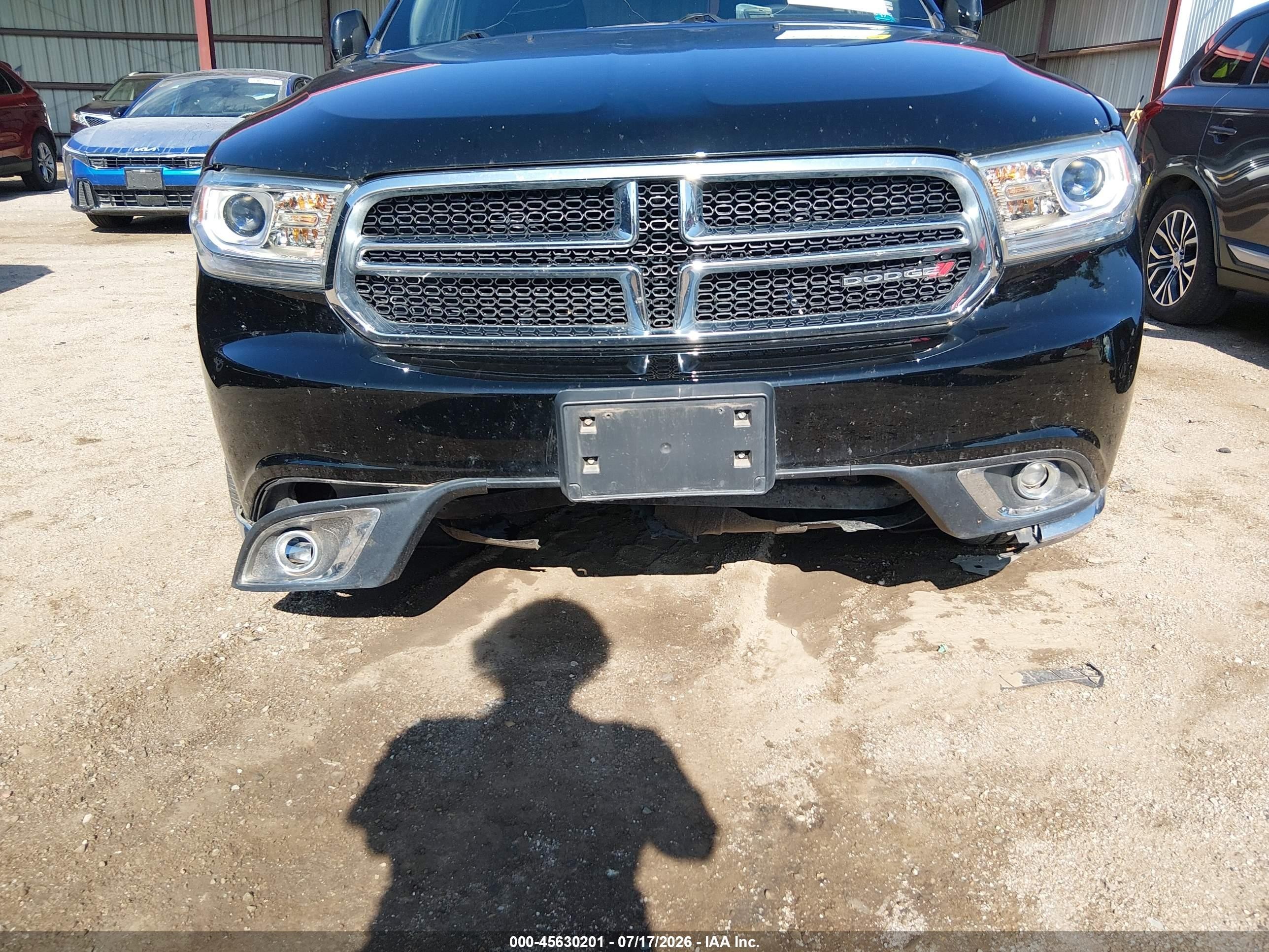 2017 Dodge Durango Sxt Awd Black vin: 1C4RDJAG0HC945246