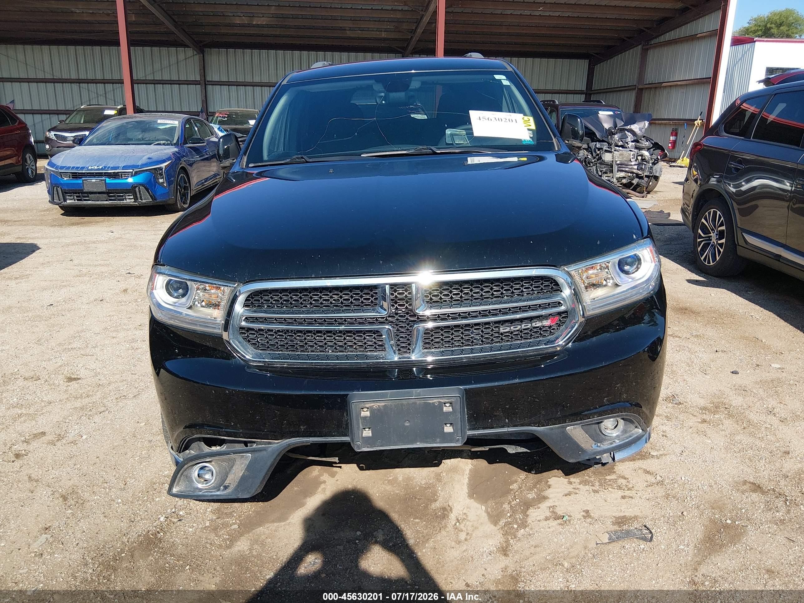 2017 Dodge Durango Sxt Awd Black vin: 1C4RDJAG0HC945246