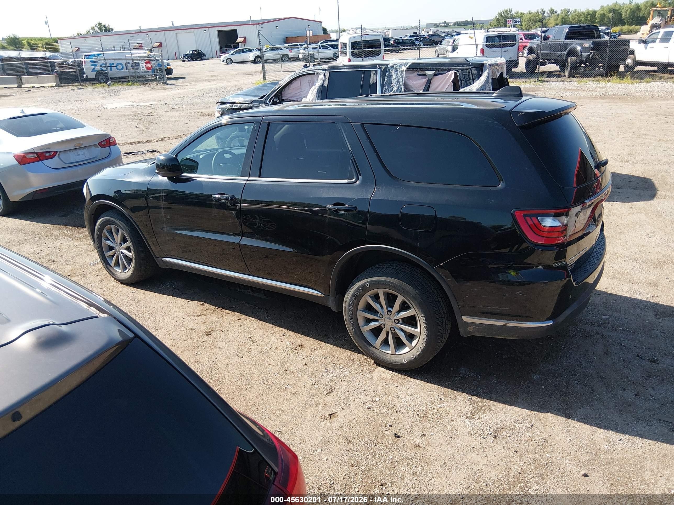 2017 Dodge Durango Sxt Awd Black vin: 1C4RDJAG0HC945246