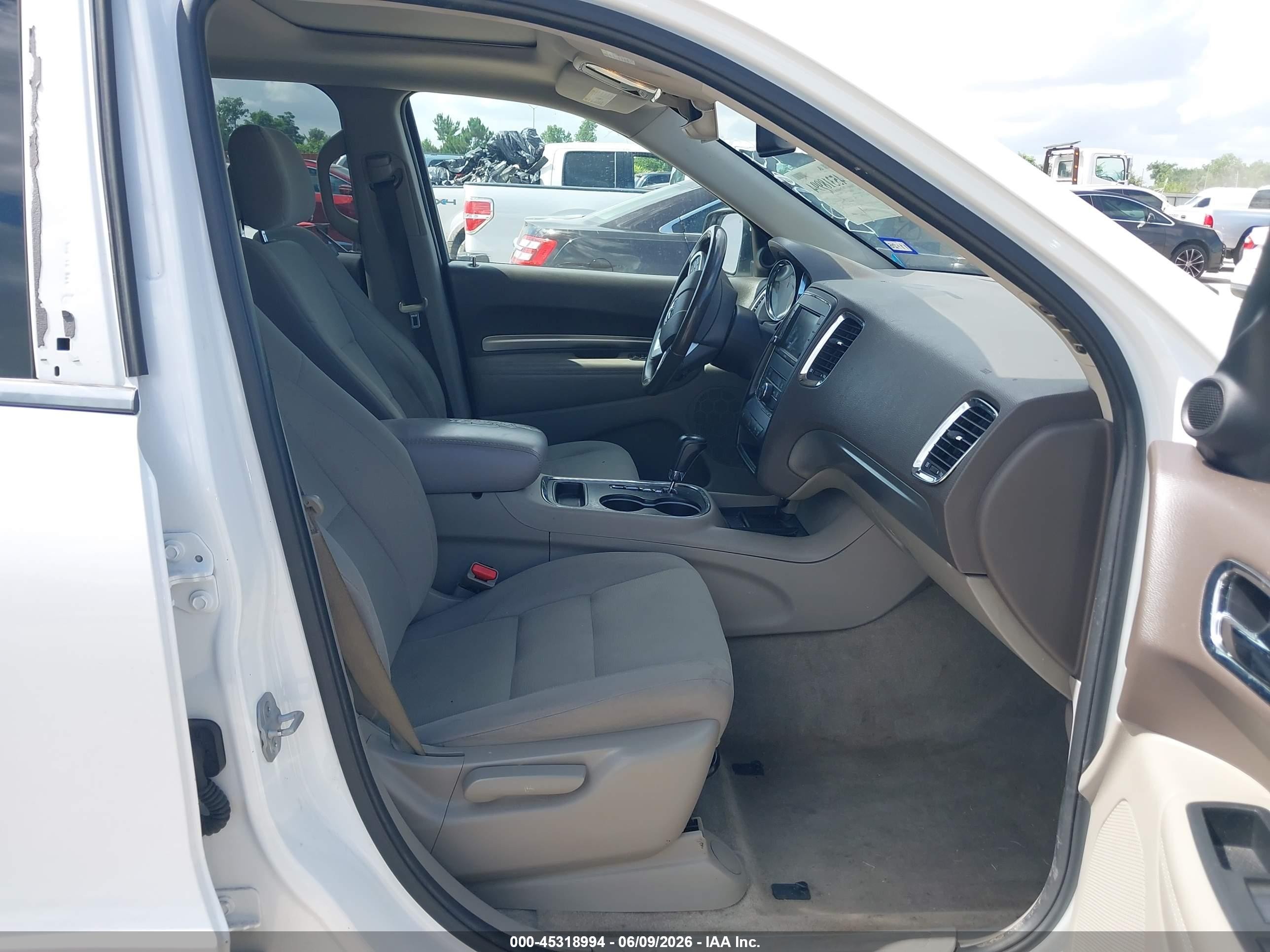 2013 Dodge Durango Sxt White vin: 1C4RDJAG1DC582966