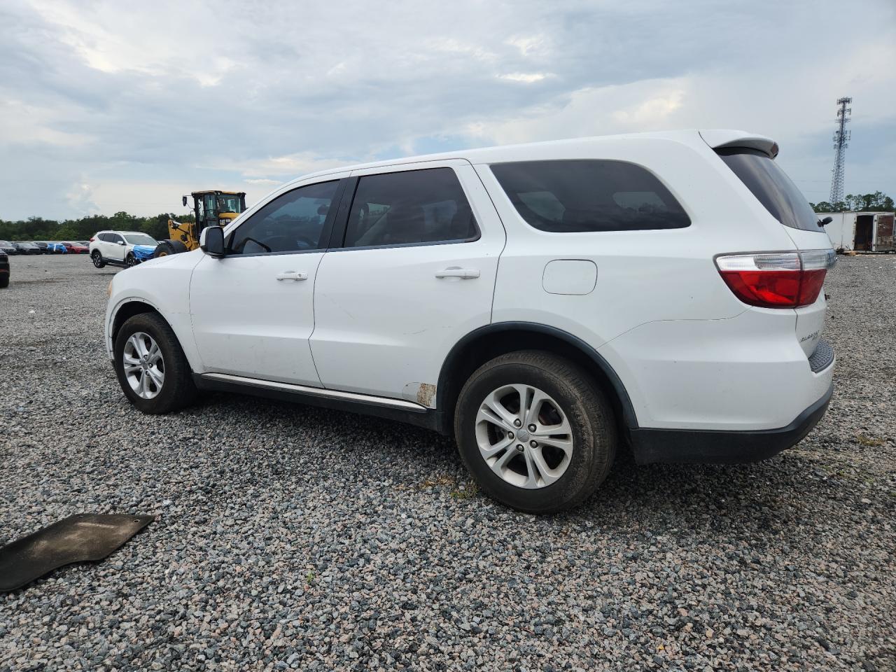 2013 Dodge Durango White vin: 1C4RDJAG1DC654166