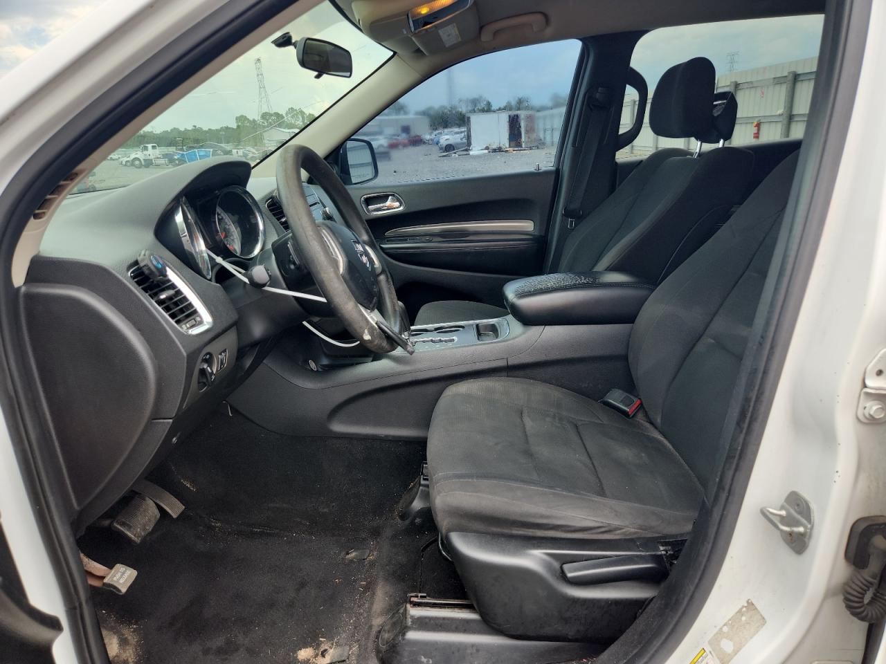 2013 Dodge Durango White vin: 1C4RDJAG1DC654166