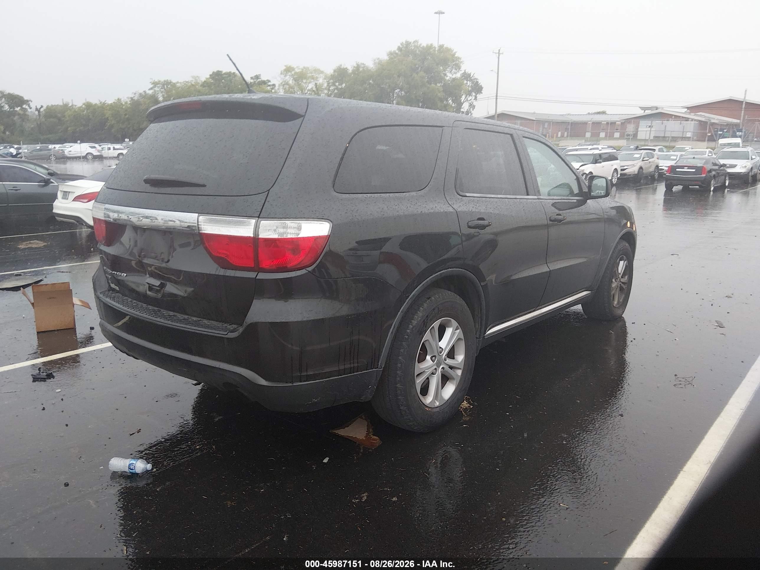 2013 Dodge Durango Sxt Black vin: 1C4RDJAG1DC696448