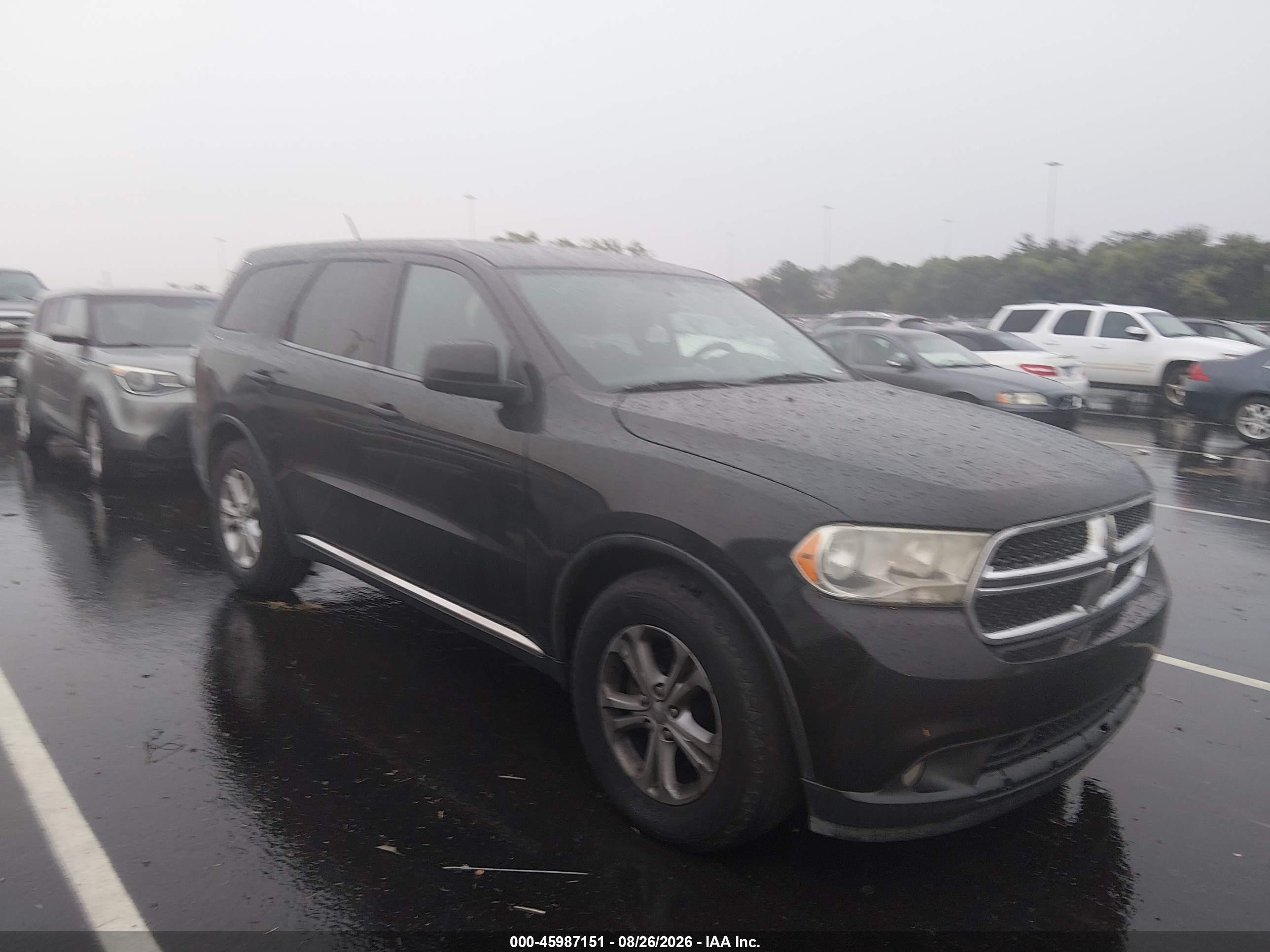 2013 Dodge Durango Sxt Black vin: 1C4RDJAG1DC696448