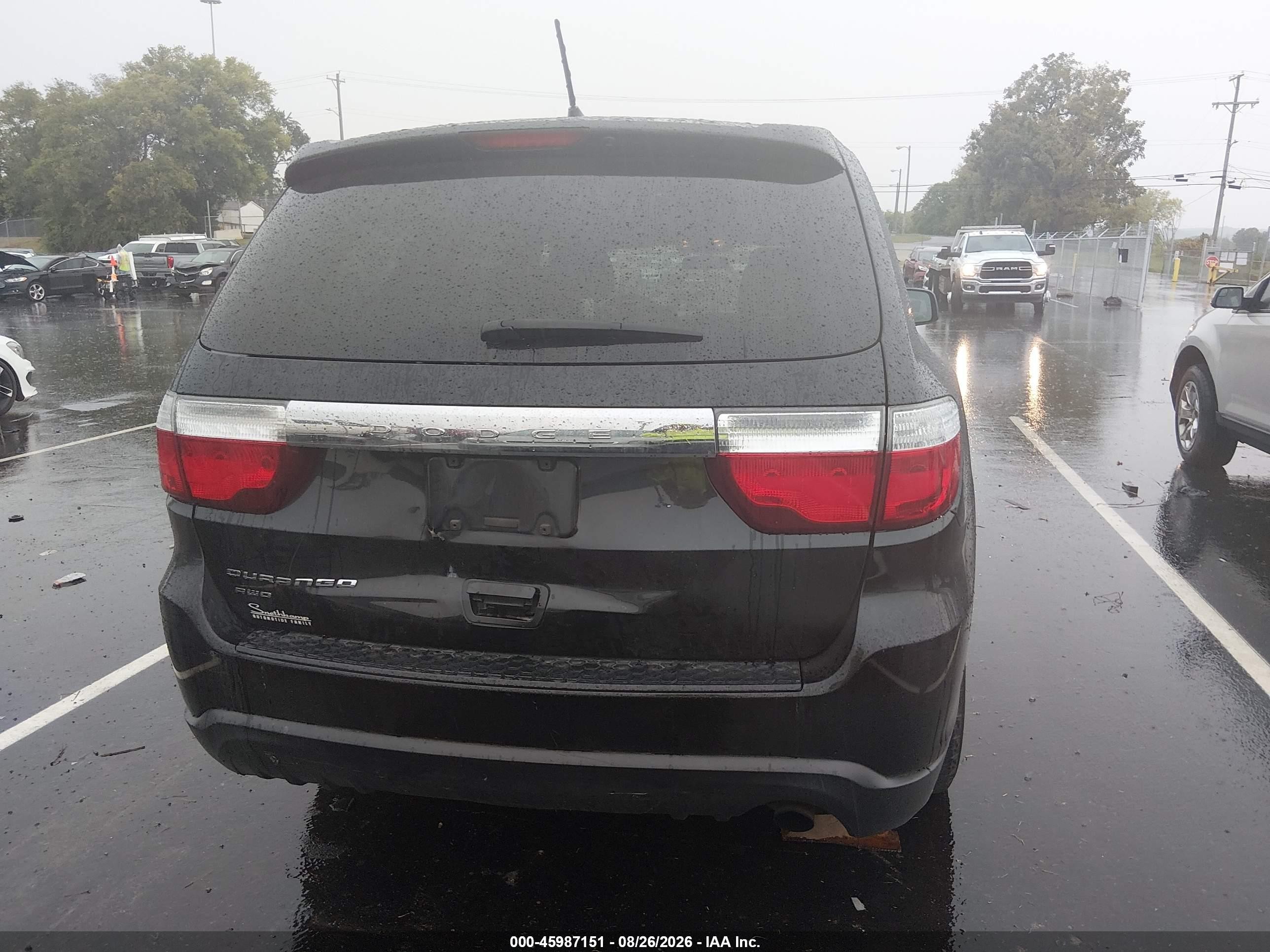 2013 Dodge Durango Sxt Black vin: 1C4RDJAG1DC696448