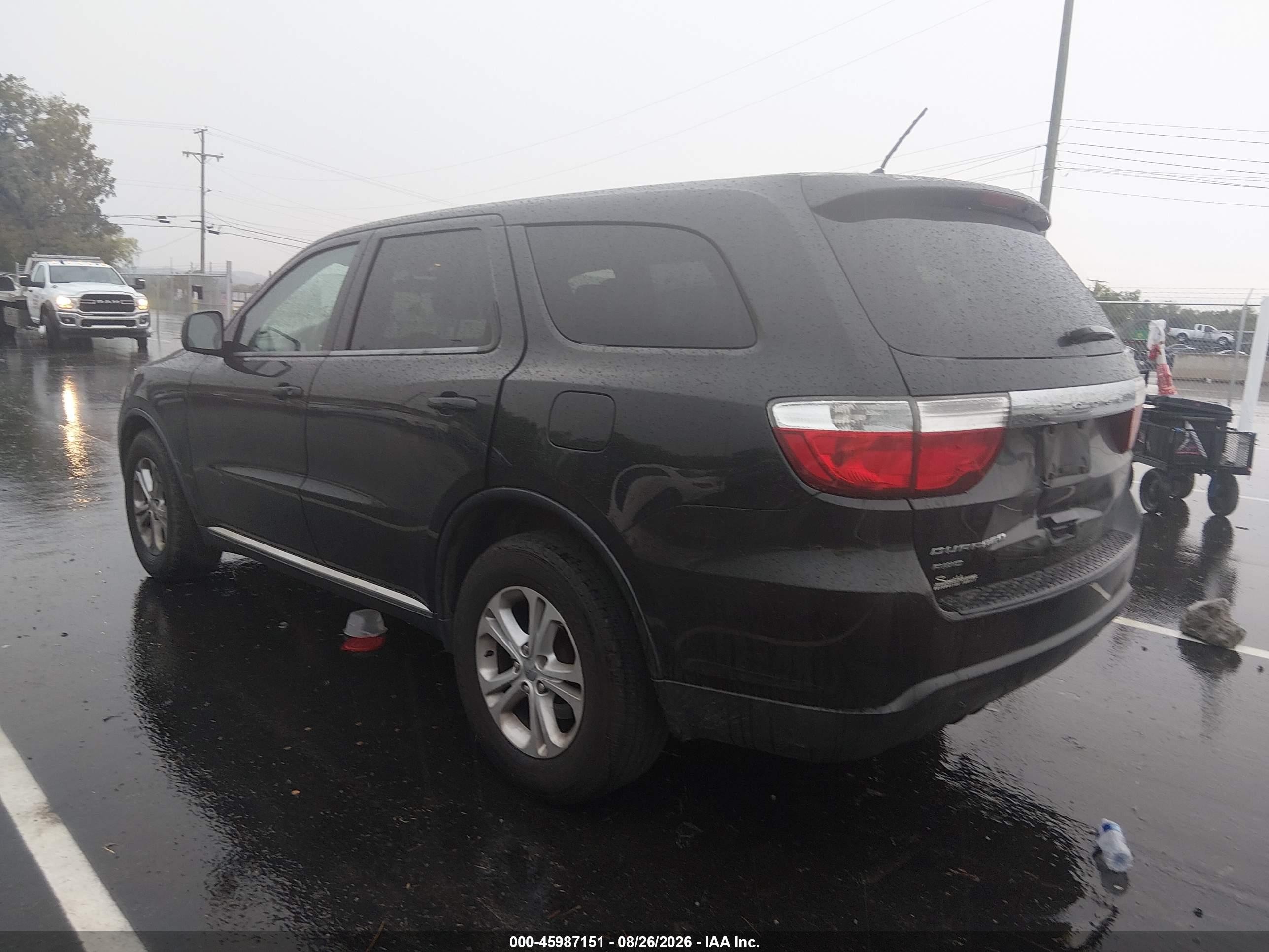 2013 Dodge Durango Sxt Black vin: 1C4RDJAG1DC696448