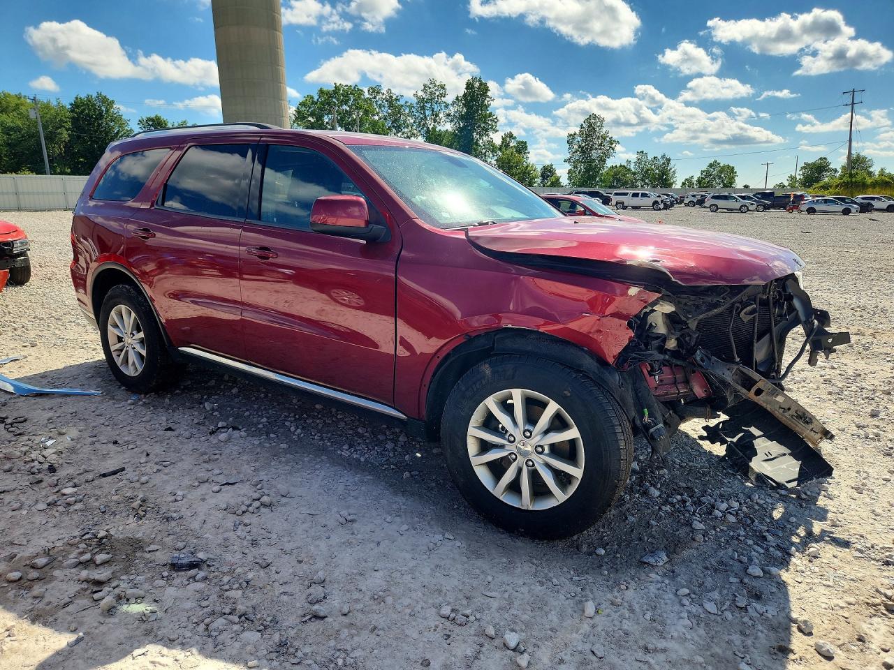 2014 Dodge Durango Sxt Red vin: 1C4RDJAG1EC323430