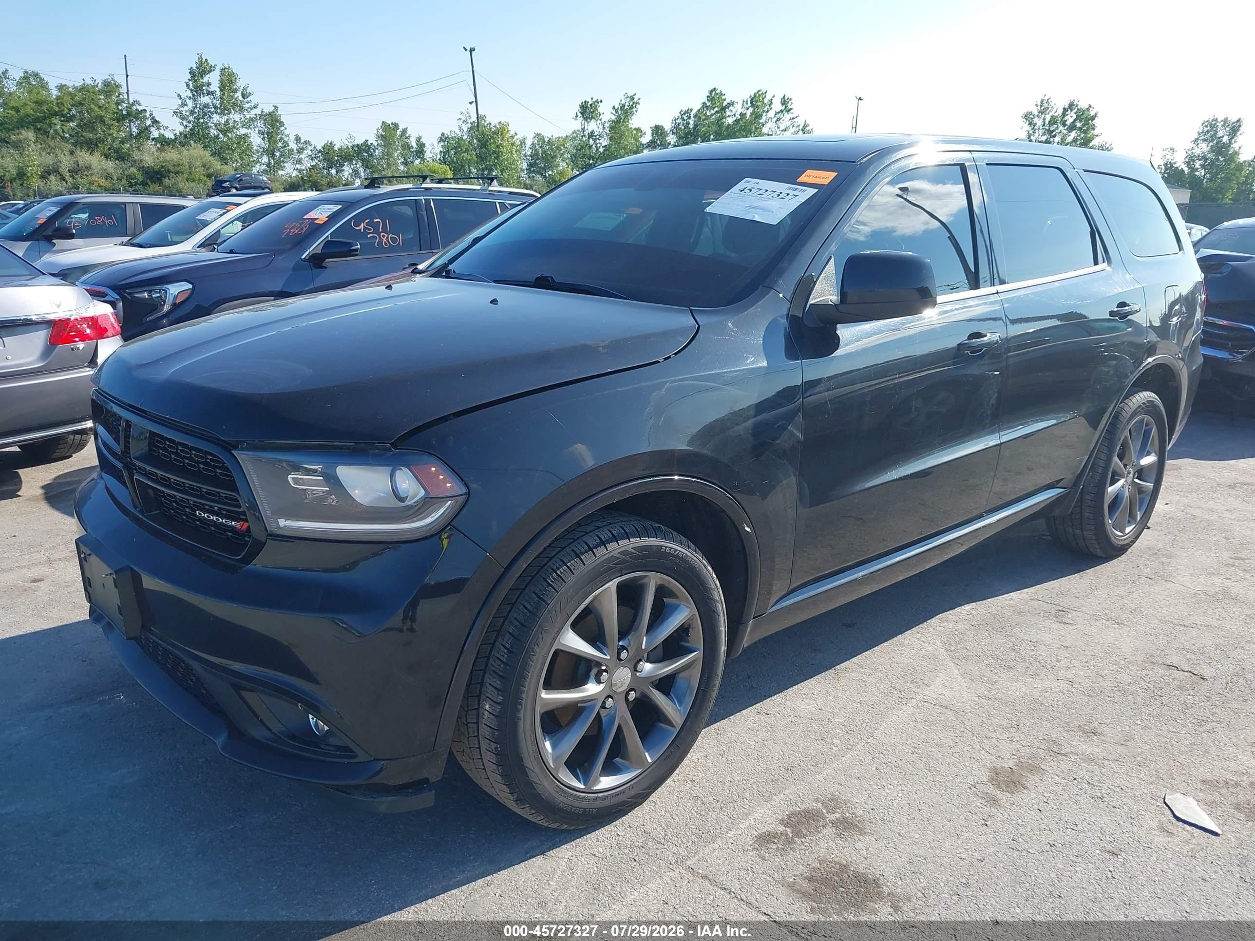 2014 Dodge Durango Sxt Black vin: 1C4RDJAG1EC323623