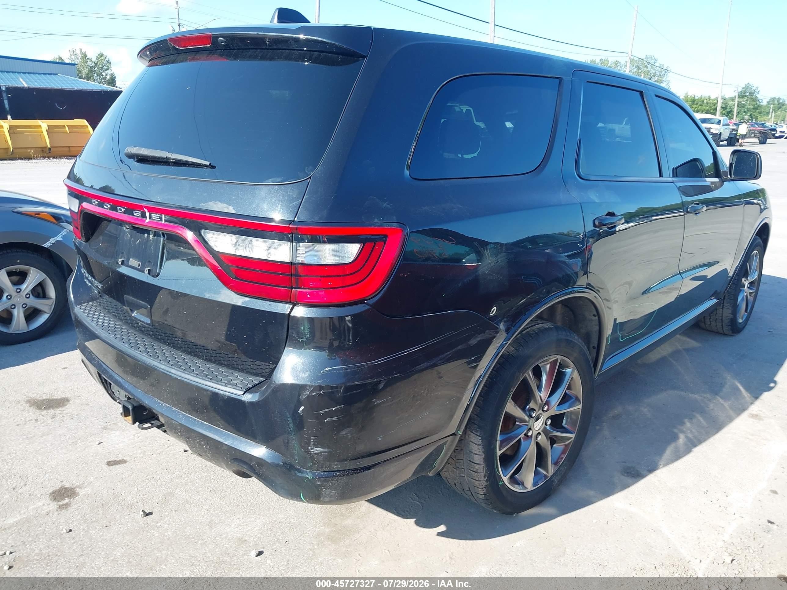 2014 Dodge Durango Sxt Black vin: 1C4RDJAG1EC323623