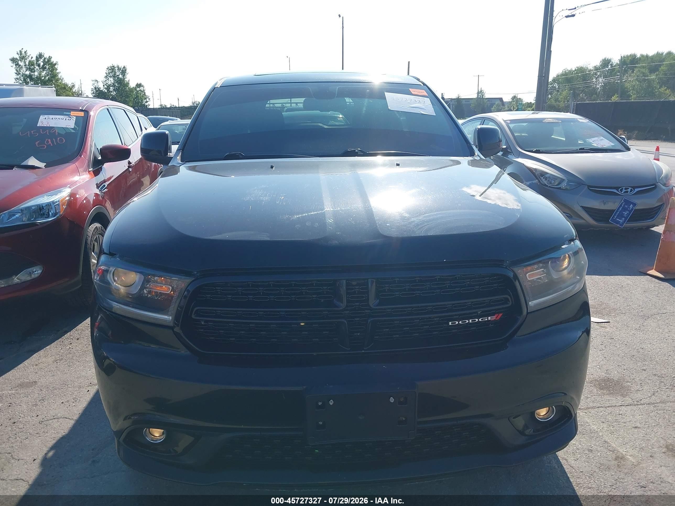 2014 Dodge Durango Sxt Black vin: 1C4RDJAG1EC323623