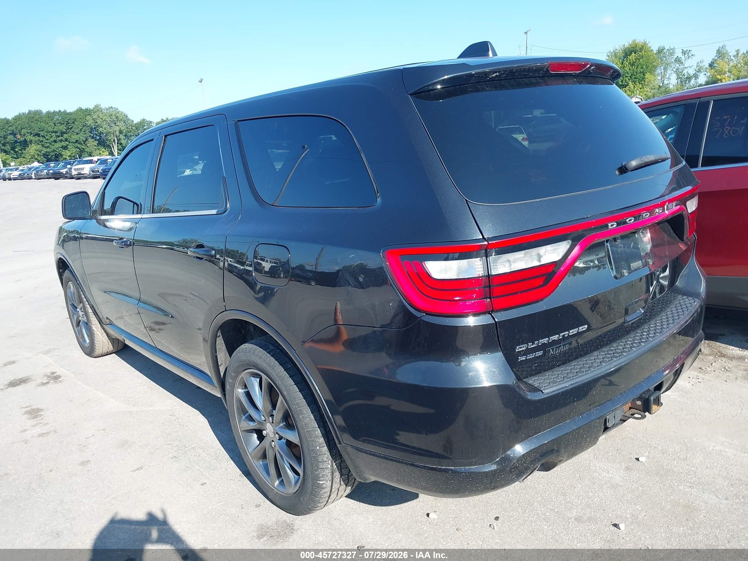 2014 Dodge Durango Sxt Black vin: 1C4RDJAG1EC323623