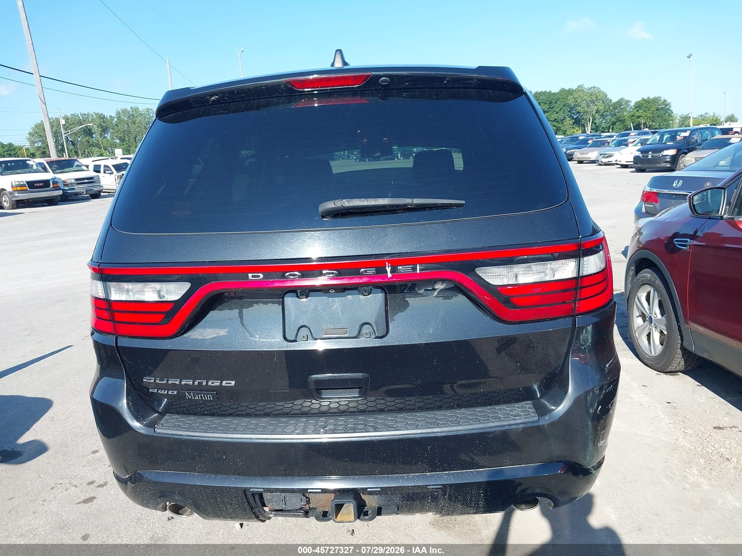 2014 Dodge Durango Sxt Black vin: 1C4RDJAG1EC323623