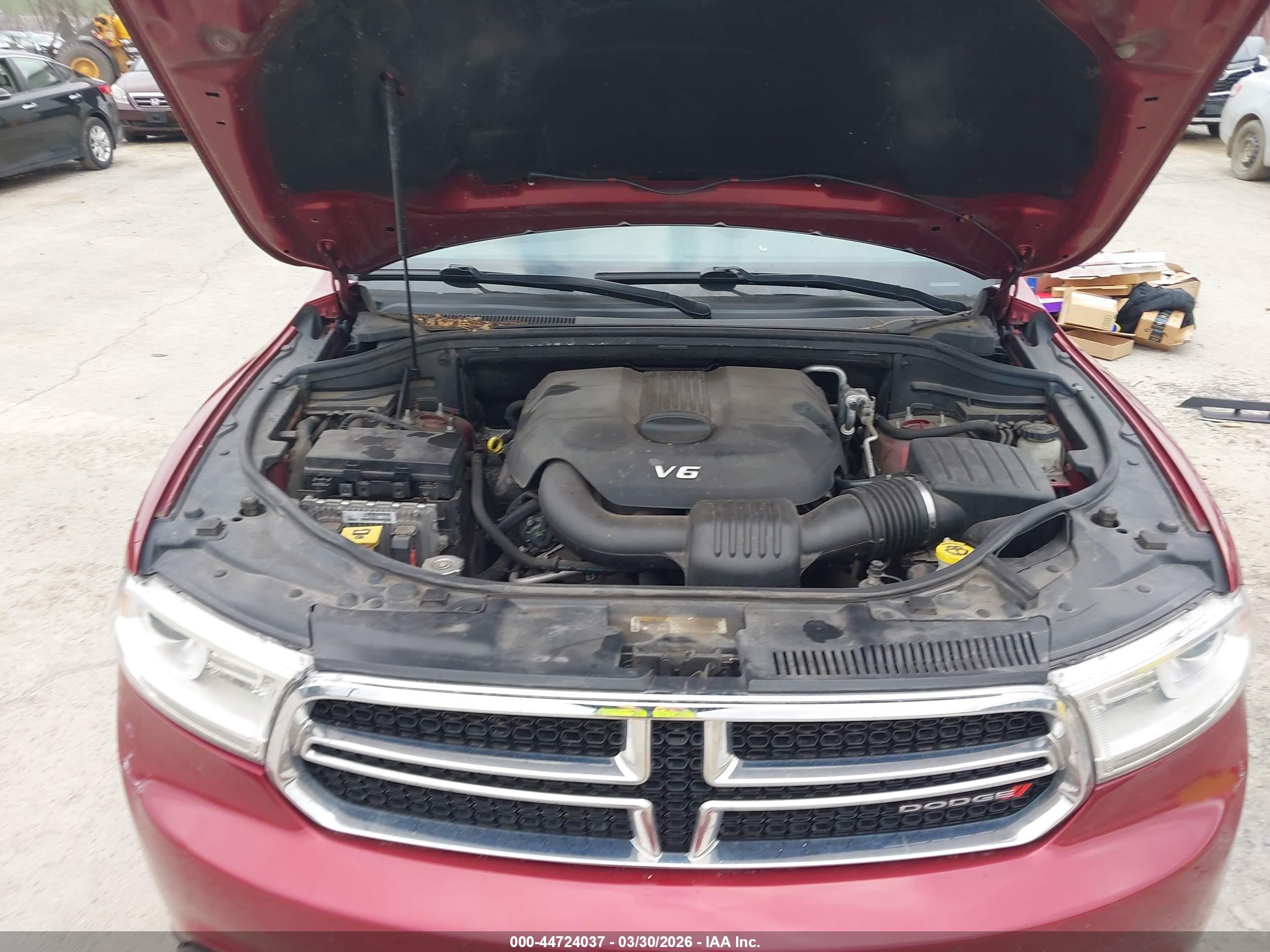 2014 Dodge Durango Sxt Темно-бордовый vin: 1C4RDJAG1EC557373