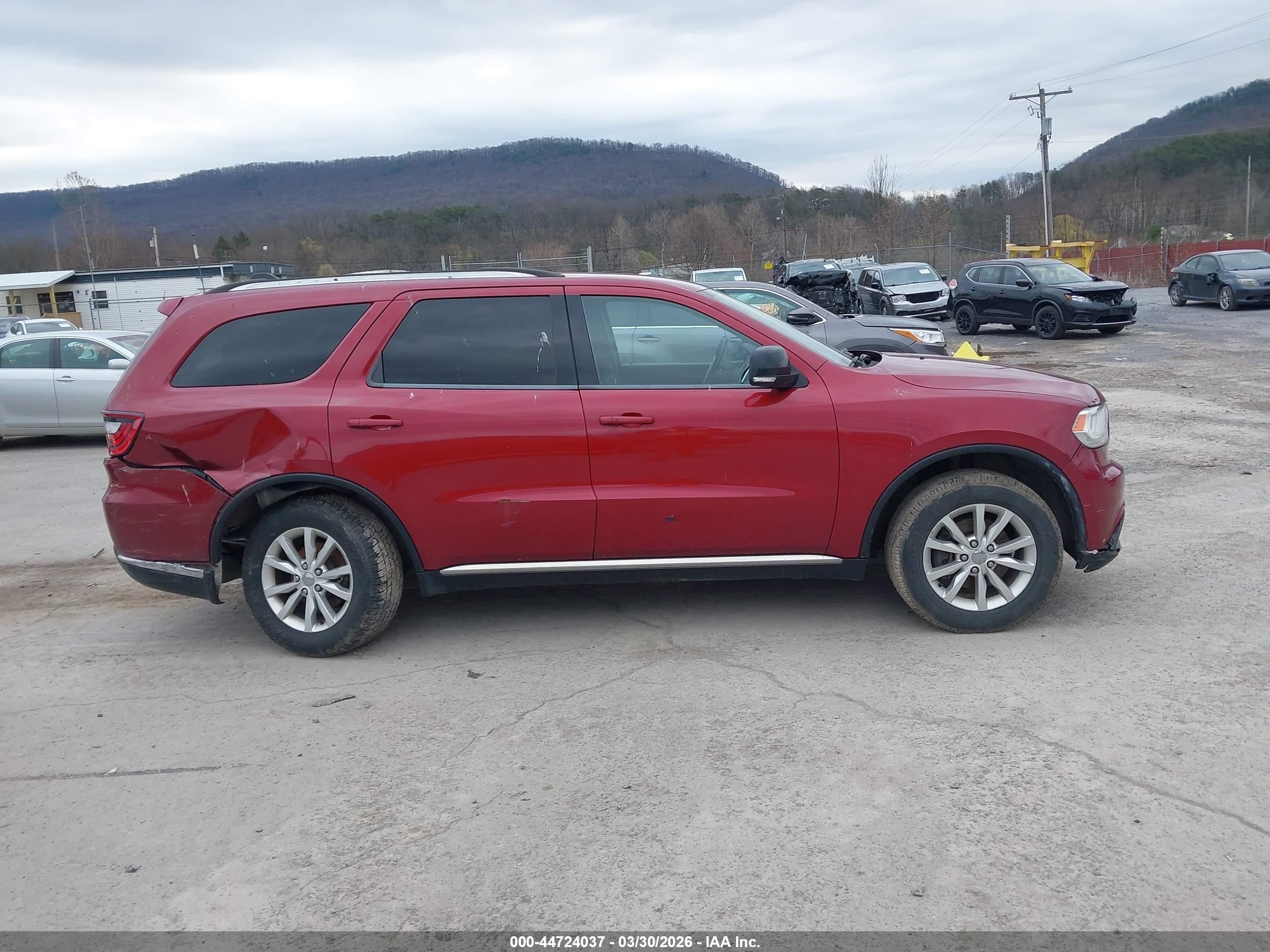 2014 Dodge Durango Sxt Темно-бордовый vin: 1C4RDJAG1EC557373