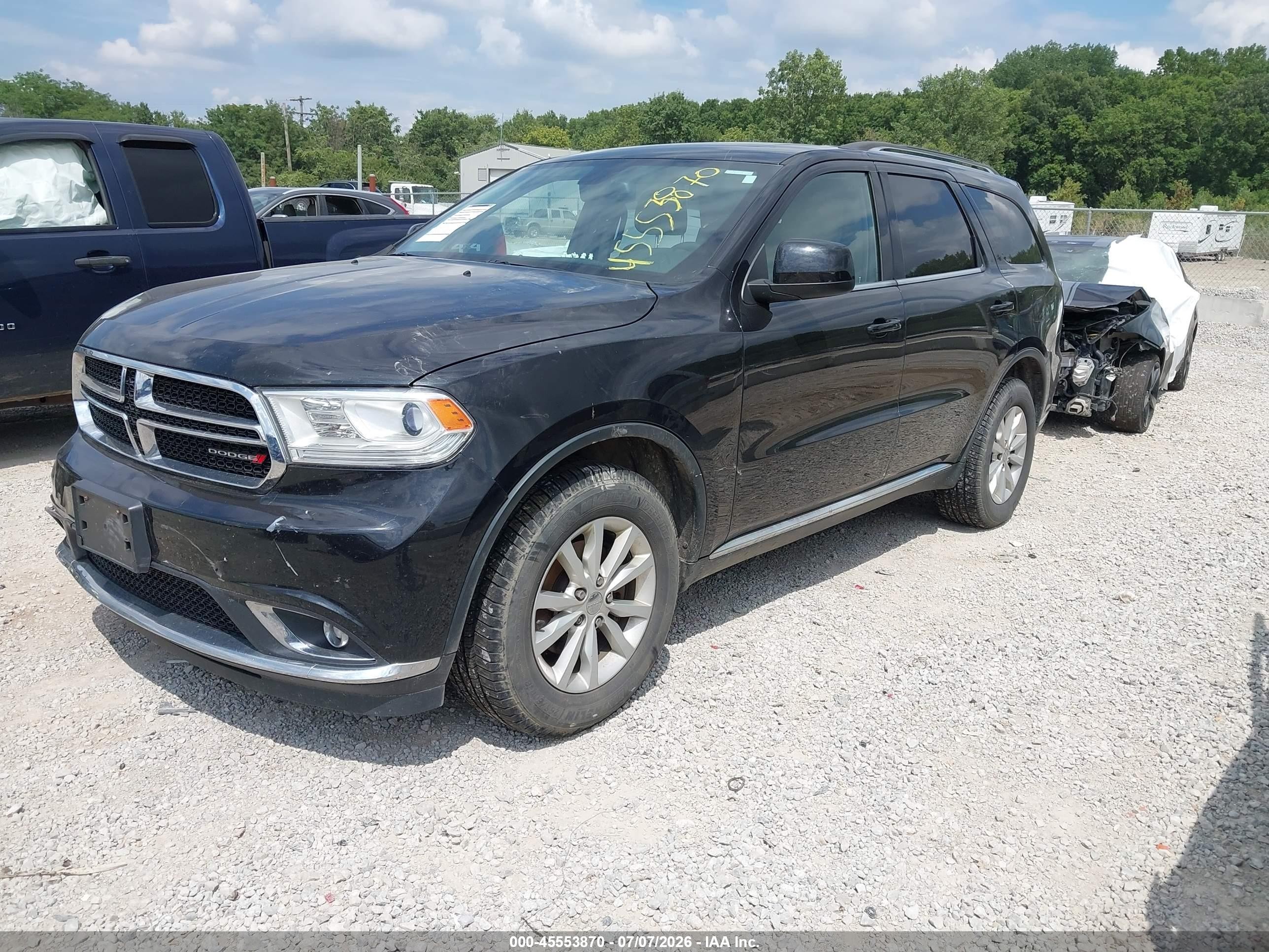 2015 Dodge Durango Sxt Black vin: 1C4RDJAG1FC114495